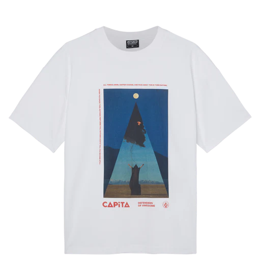 Capita 2025 DOA T-Shirt for Men - Premium White Cotton Tee - Streetwear & Casual Wear for Everyday Comfort