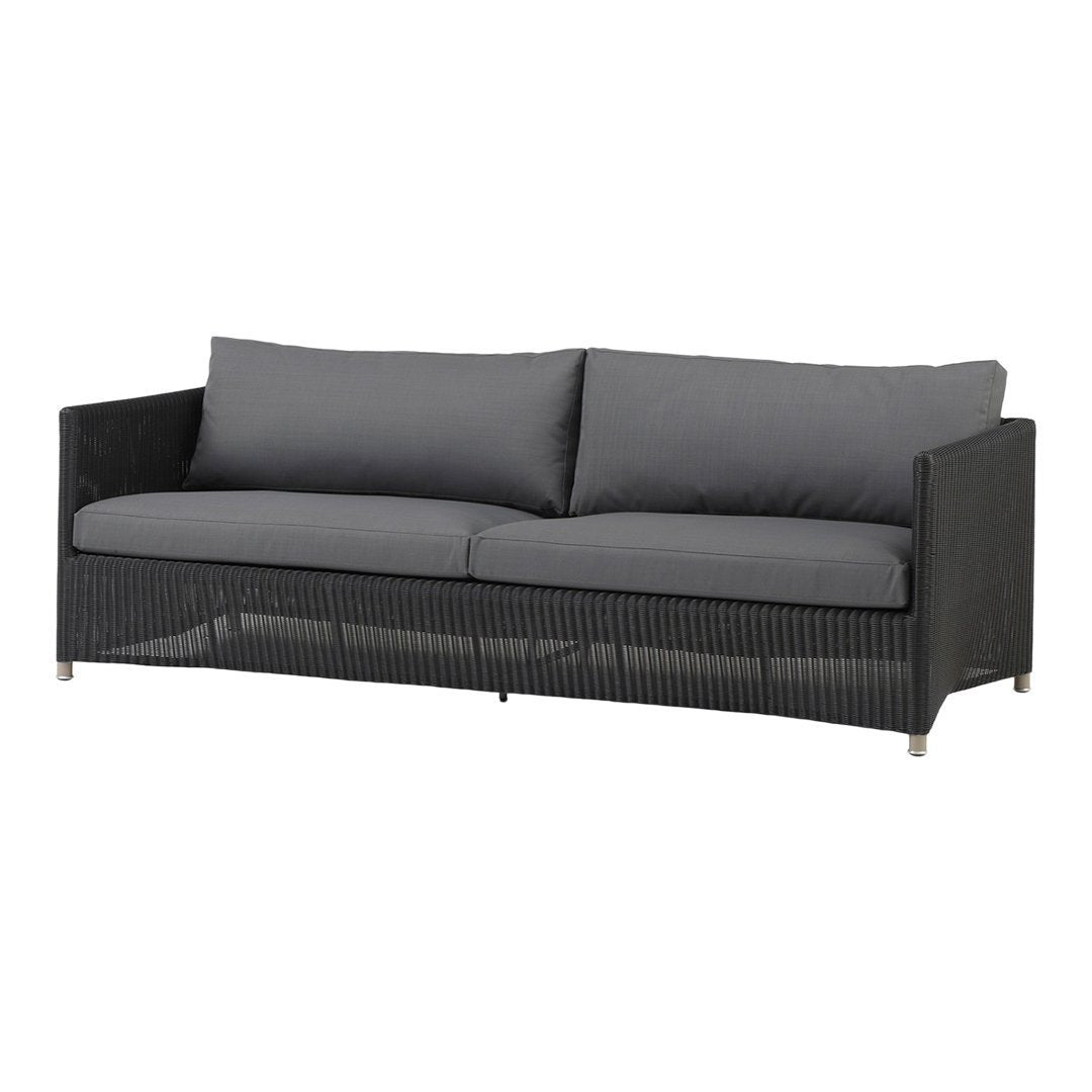 Premium Diamond 3-Seater Outdoor Patio Sofa Set - Waterproof Wicker Rattan Furniture for Garden, Poolside & Backyard Relaxation