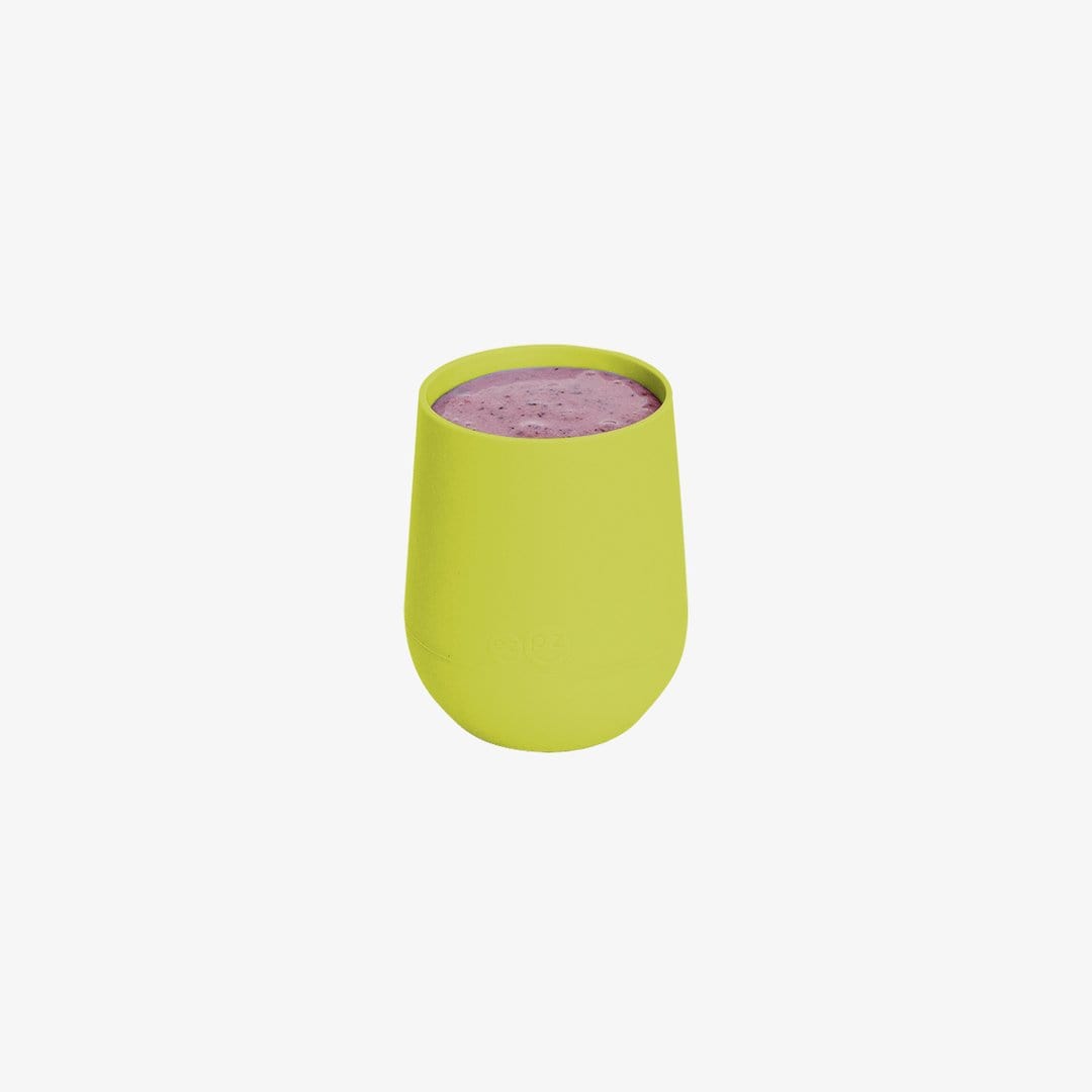 ezpz Mini Cup - Non-Spill Silicone Toddler Cup with Lid | Perfect for Baby's First Sippy Cup, Travel & Daycare Use