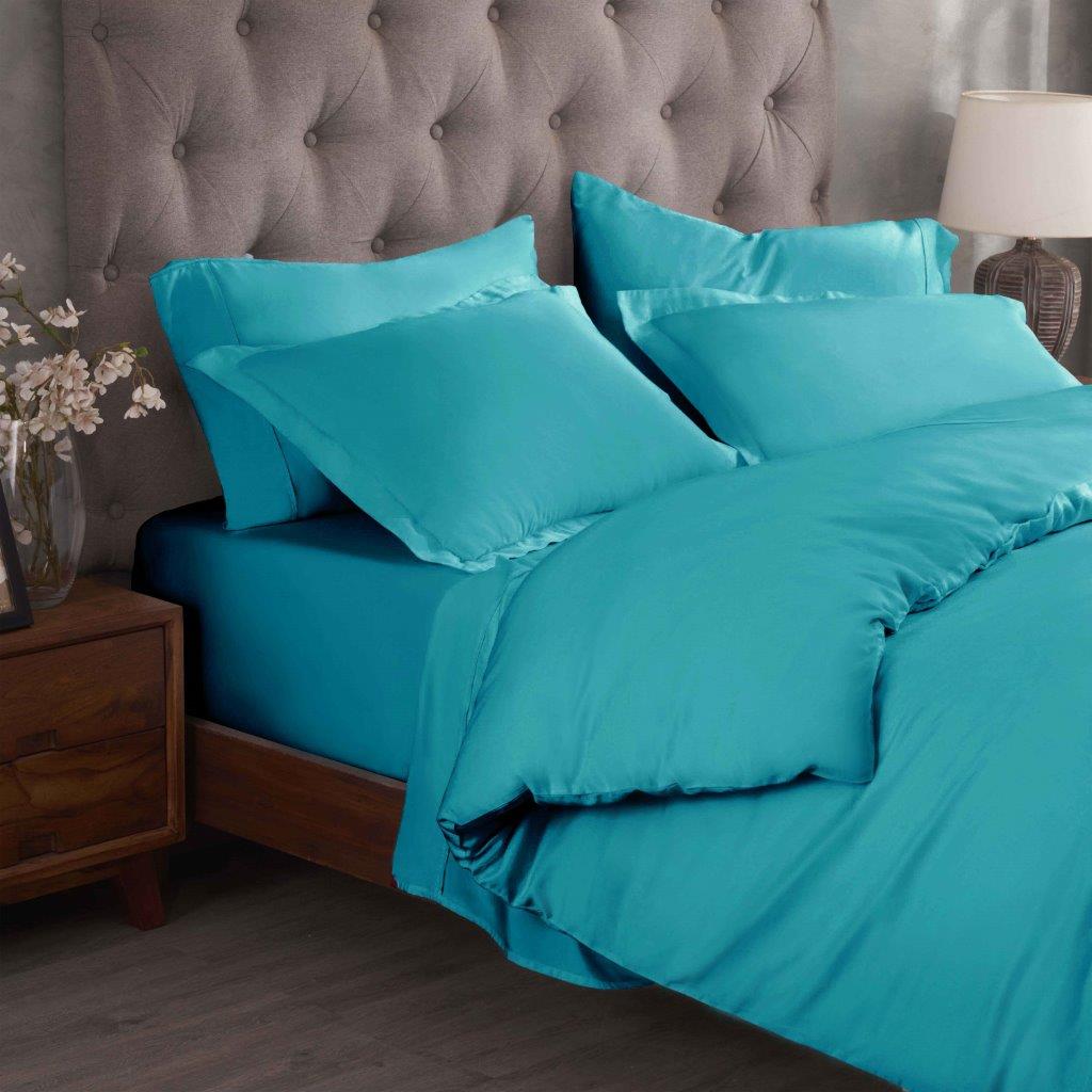 Premium 100% Egyptian Cotton Duvet Cover Set - 300 Thread Count, Breathable & Soft Bedding for All Seasons - Perfect for Master Bedroom, Guest Room & Luxury Hotels
