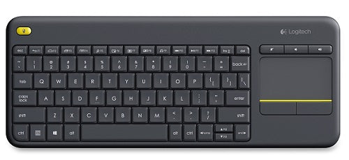 Logitech K400 Plus Wireless Keyboard with Touchpad - Compatible with Smart TVs, PCs & Streaming Devices - Perfect for Home Entertainment & Office Use