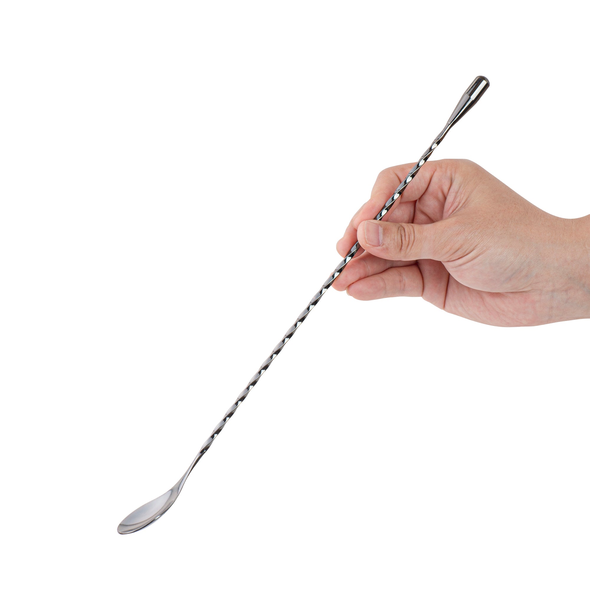 Premium Bar Lux Black Plated Stainless Steel Belicoso Barspoon - 12