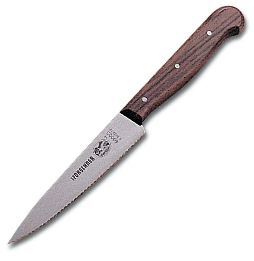 Victorinox Swiss Army Wavy Edge Kitchen Knife - High-Quality Stainless Steel Chef Knife for Slicing, Dicing & Chopping - Perfect for Home Cooking, Professional Kitchens & Outdoor Culinary Adventures