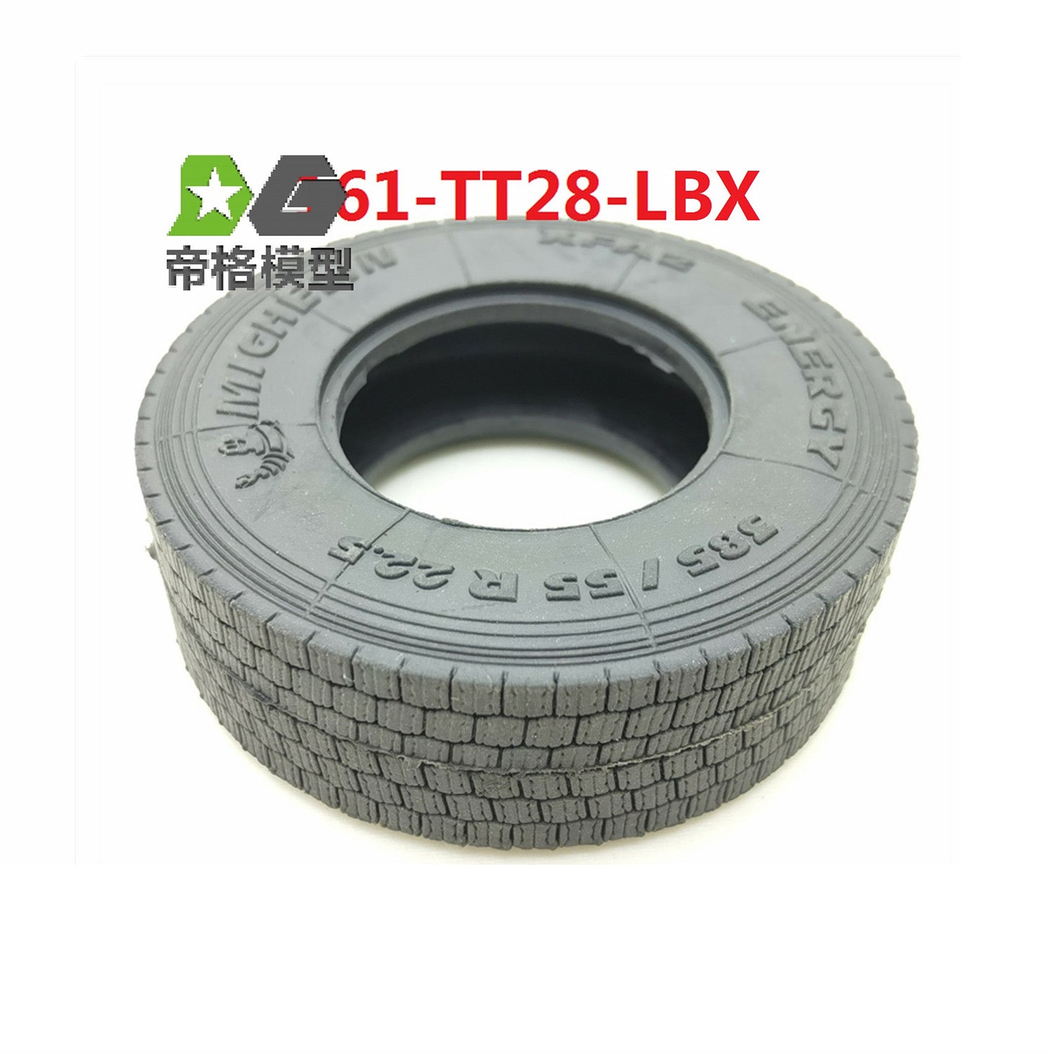 High-Quality Rubber Wheel Tires for 1/14 Scale RC Tractor Truck 770S & 56368 Models - 22/28MM 85MM - Perfect for DIY Tamiya Remote Control Car Parts & Off-Road RC Vehicle Upgrades