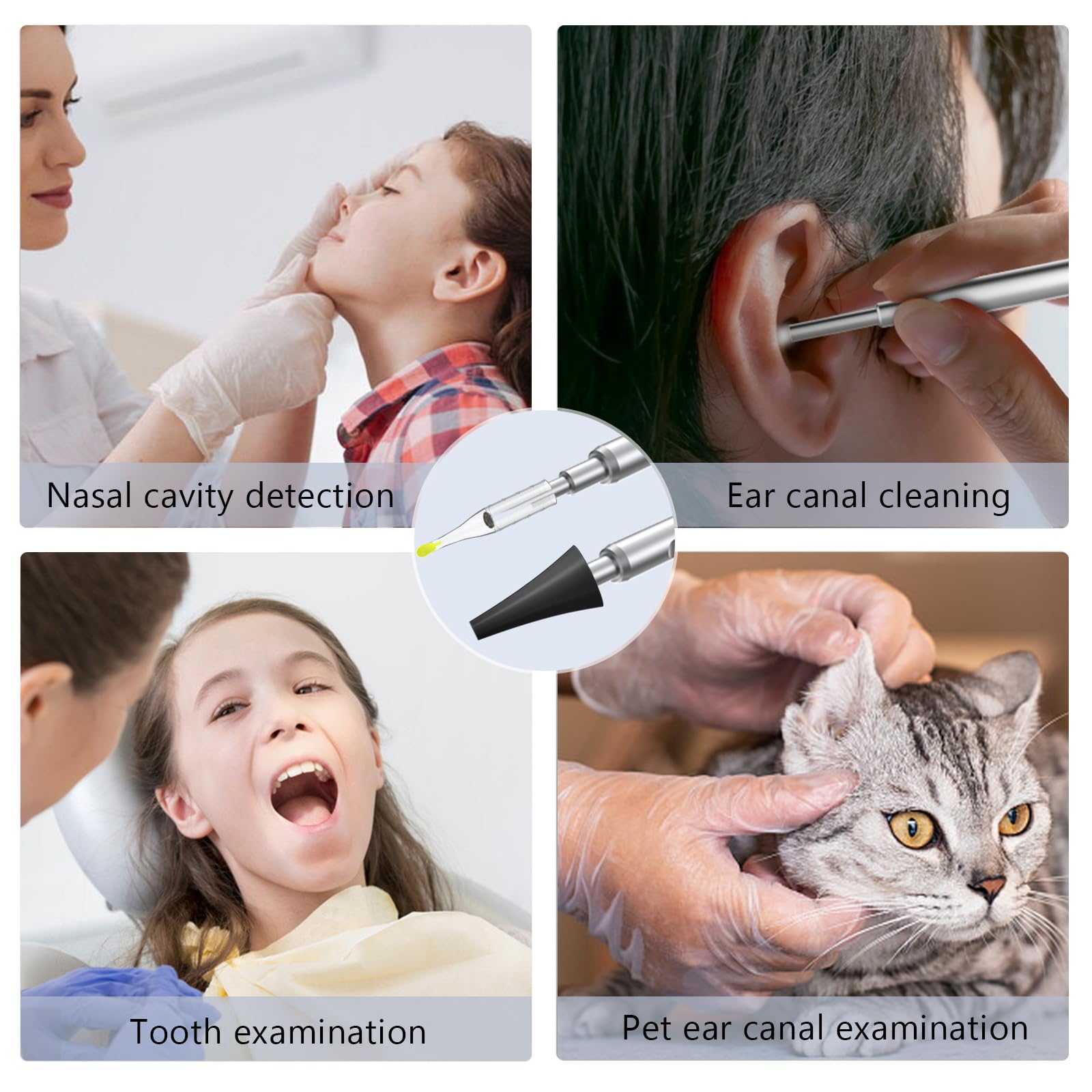 AMTORIN 1080P Ear Wax Removal Tool - No WiFi Needed, Plug & Play Otoscope for iPhone 15/Android - 3.9mm Camera with Photo/Video Function - Safe Ear Cleaner for Home Use & Kids Ear Inspection