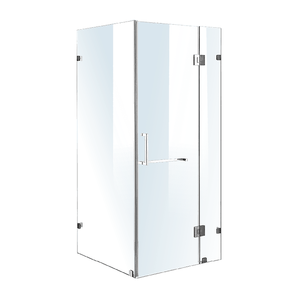 Frameless 10mm Glass Shower Screen 43.3