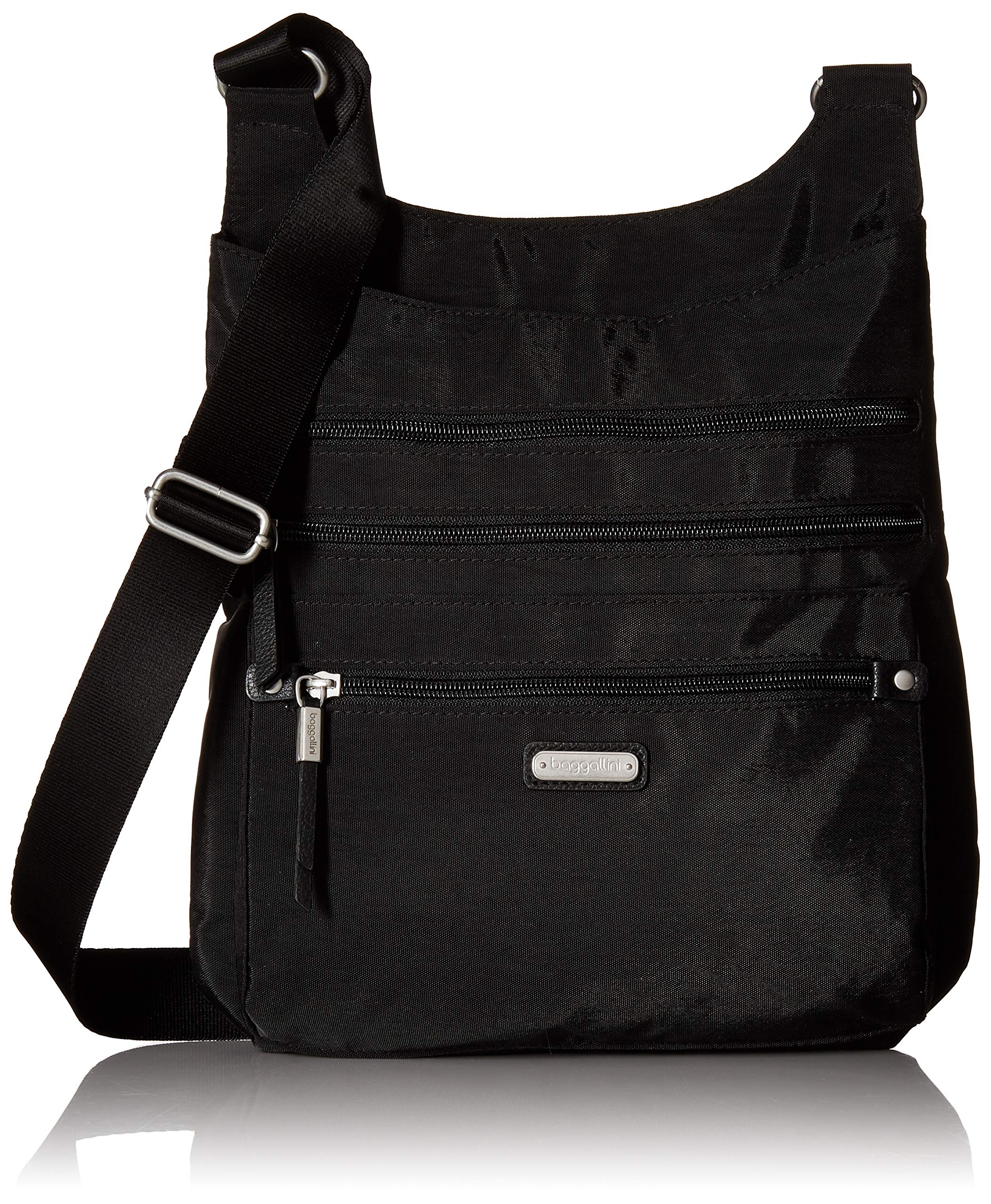 Baggallini New Classic Around Town RFID Crossbody Bag with Phone Wristlet - Perfect for Travel, Shopping & Everyday Use