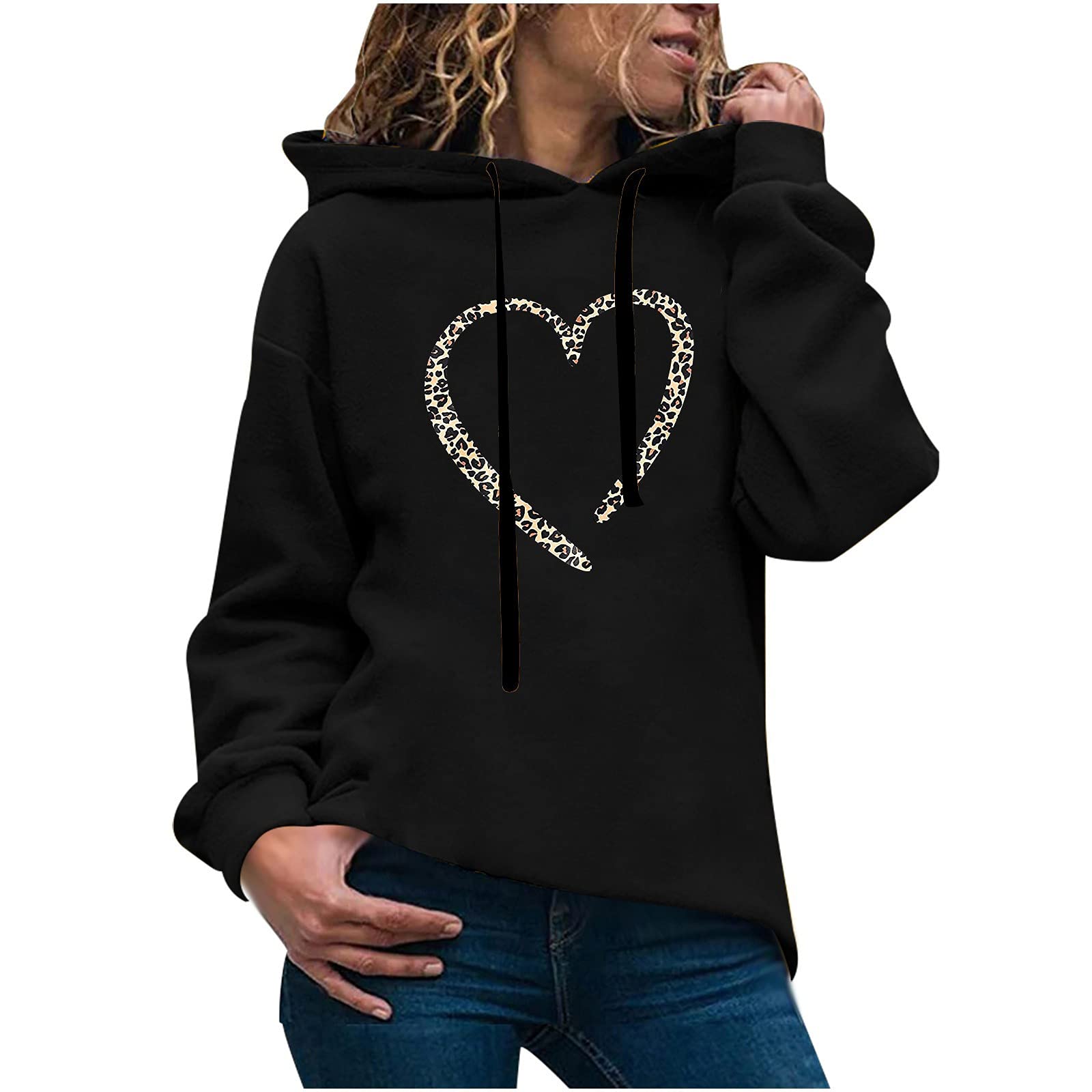 Women's Cute Print Pullover Hoodie - Long Sleeve Halloween Sweatshirt for Teens & Girls | Casual Streetwear, Loungewear & Fall Fashion