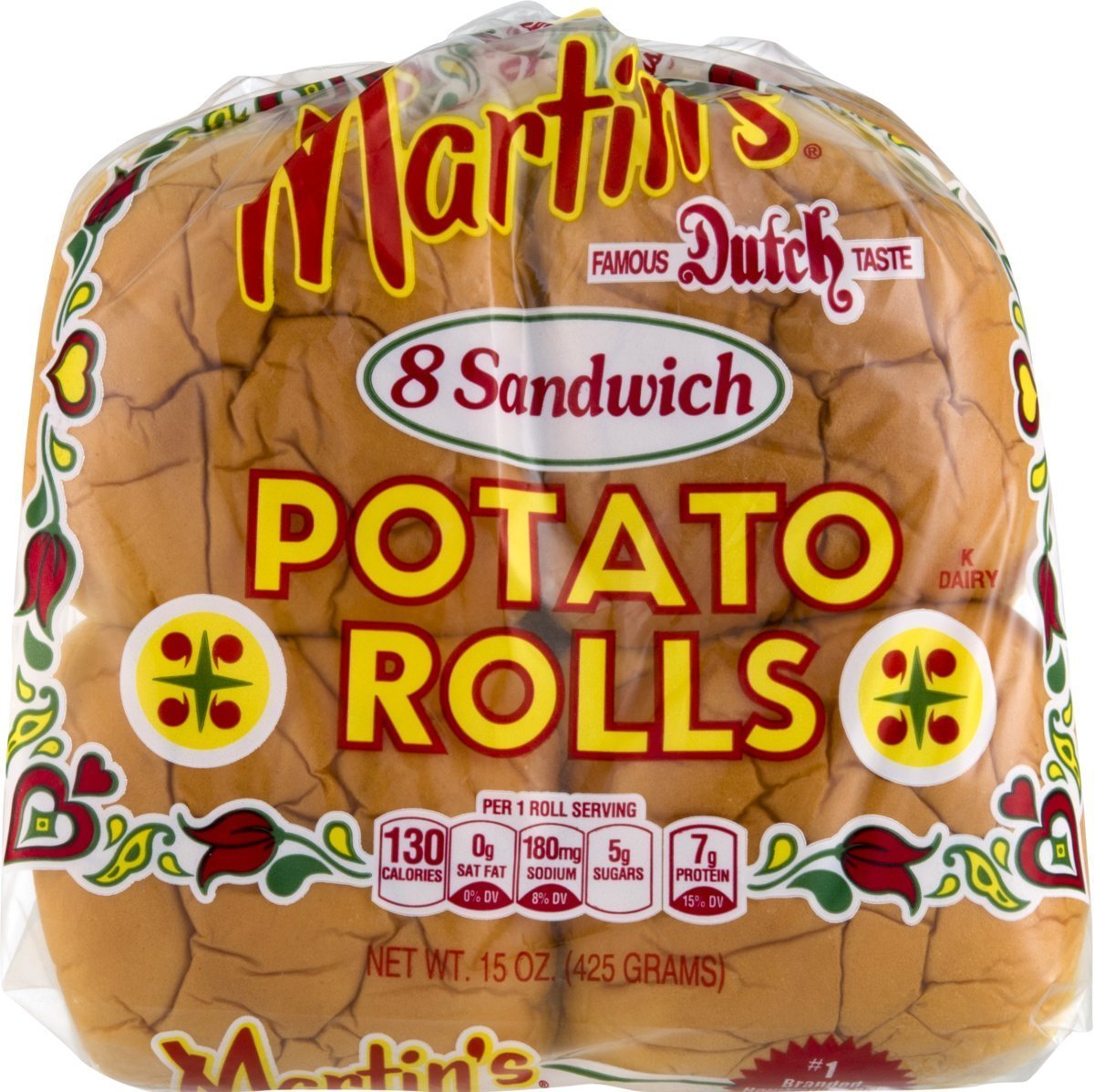 Martin's Potato Sandwich Rolls - 8 Pack (4 Buns per Pack) | Soft & Fresh Bakery Buns for Burgers, Pulled Pork Sandwiches & BBQ Parties
