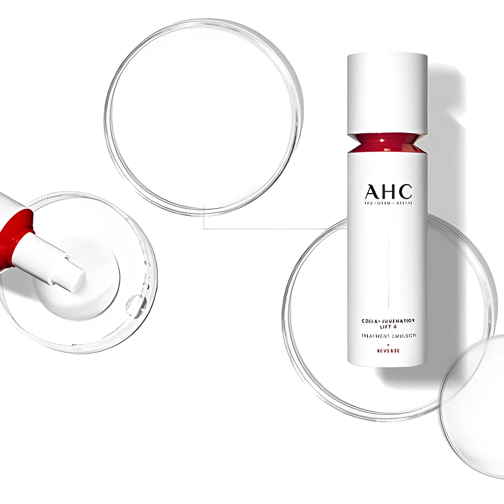 AHC Colla Juvenation Lift 4 Treatment Emulsion 100ml - Anti-Aging Face Moisturizer for Wrinkles & Firming - Perfect for Daily Skincare Routine & Night Care