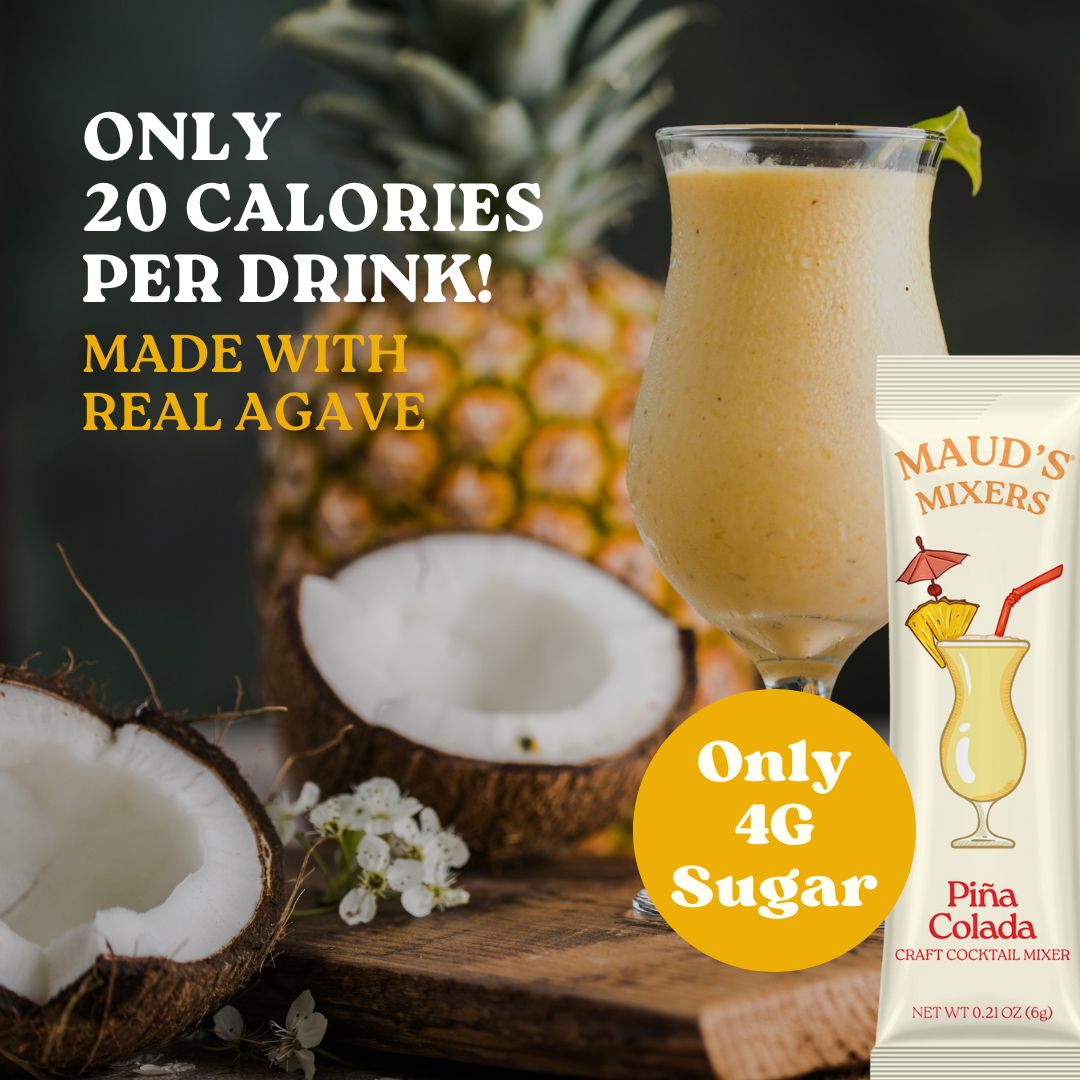 Maud's Mixers Premium Pina Colada Cocktail Mix - Refreshing Tropical Drink for Parties, Beach Days & Summer Gatherings
