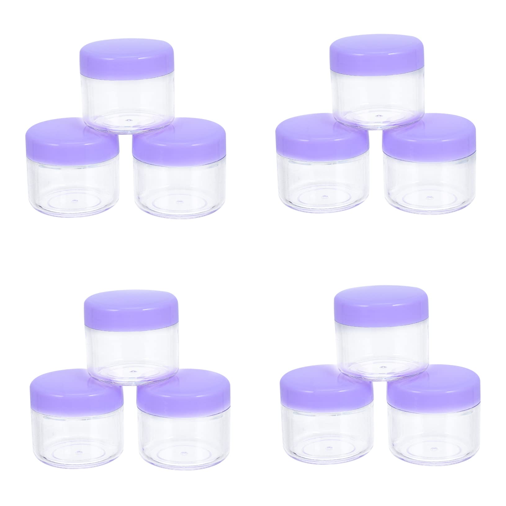 TENDYCOCO 20g Refillable Travel Cream Containers - Portable Cosmetic Jars with Lids for Nail Polish, Makeup & Skincare Storage - Perfect for On-the-Go, Gym Bag & Mini Beauty Essentials Organization