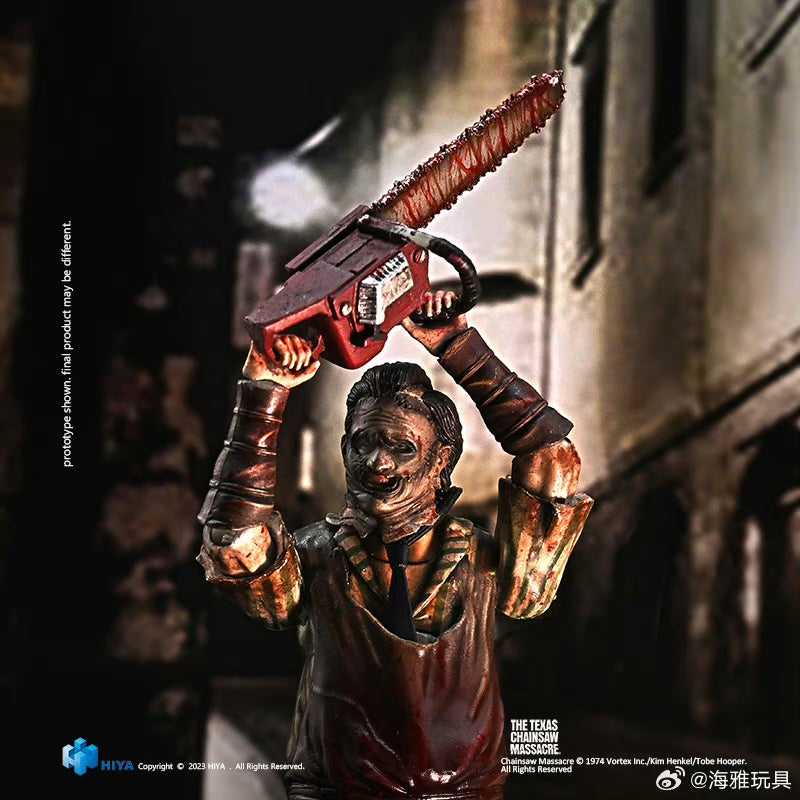1/18 HIYA 4inch Action Figure - Texas Chainsaw Massacre 2003 Thomas Hewitt Slaughter Version - Exquisite Mini Collectible for Horror Movie Fans - Perfect for Display, Collection, and Halloween Decor