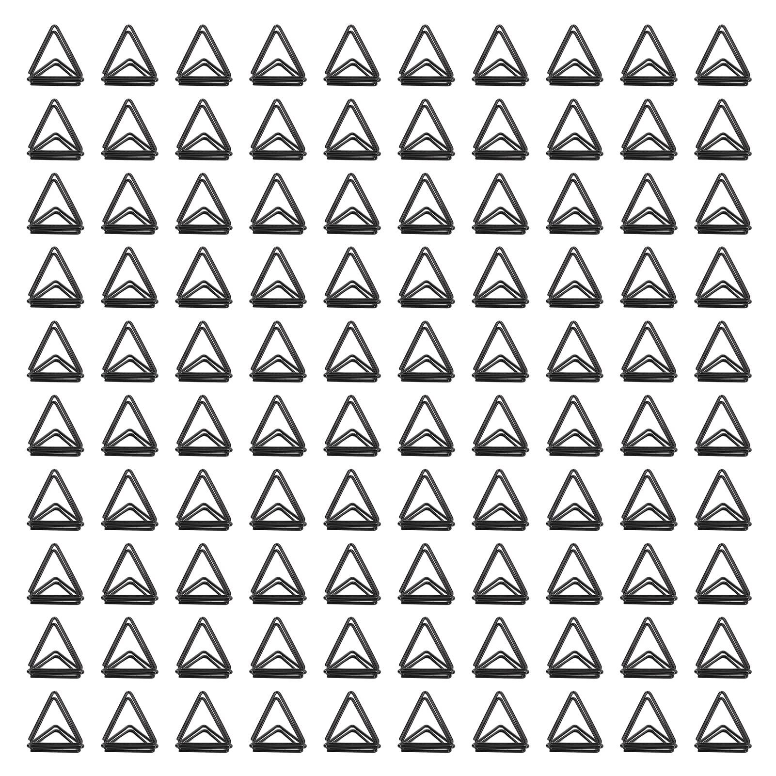 100Pcs Triangular Paper Clips - Colorful Office & School Supplies for Memo, Document Organizing - Perfect for Notebooks, Files, and Bulletin Boards