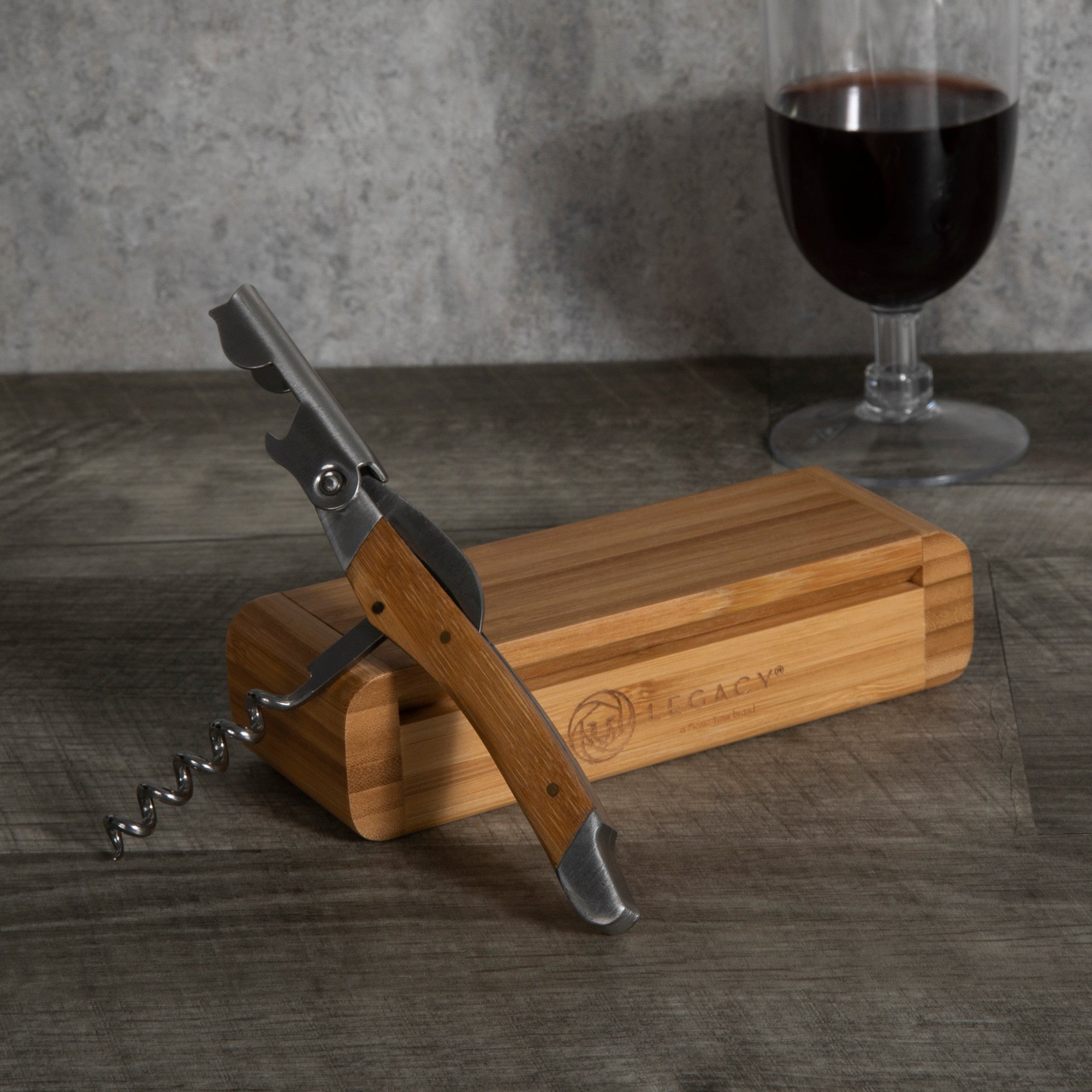 Premium Elan Deluxe Wine Opener Corkscrew - Elegant Bamboo Gift Box - Perfect for Wine Lovers, Dinner Parties & Hostess Gifts