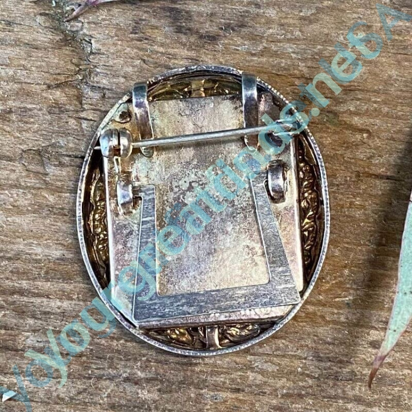 Sterling Silver Diamond Picture Frame Pendant Pin - Elegant Jewelry for Gifts, Memorials & Special Occasions