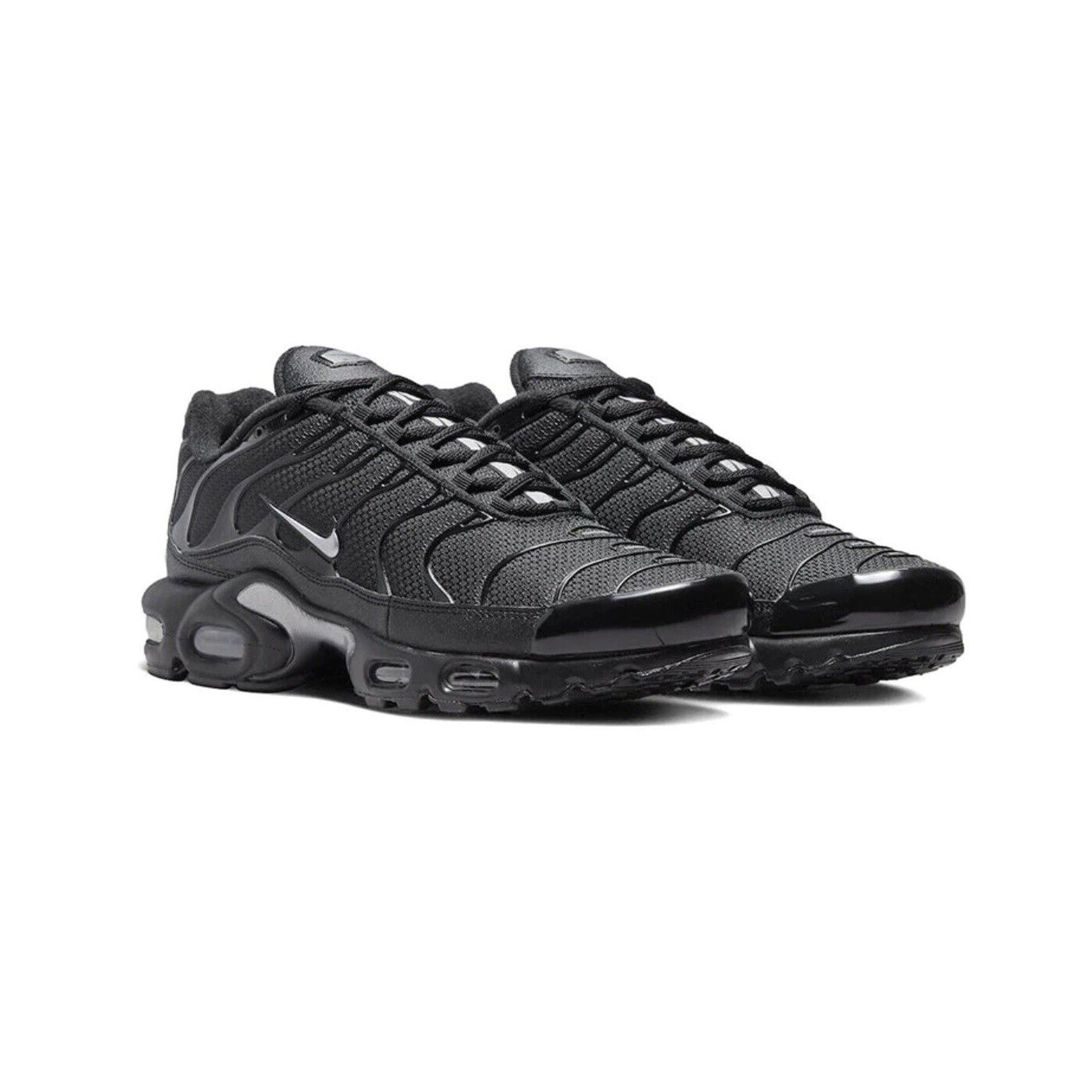 Nike Air Max Plus TN 'Mini Swoosh Black Silver' Men's Running Shoes 2022 - Lightweight Cushioned Sneakers for Gym Workouts & Streetwear Fashion