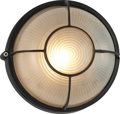 Vintage LED Outdoor Wall Light Fixture - Round Weatherproof Exterior Lighting for Courtyard, Balcony, Porch & Aisle | Perfect for Garden, Patio, Pathway & Entryway Decor