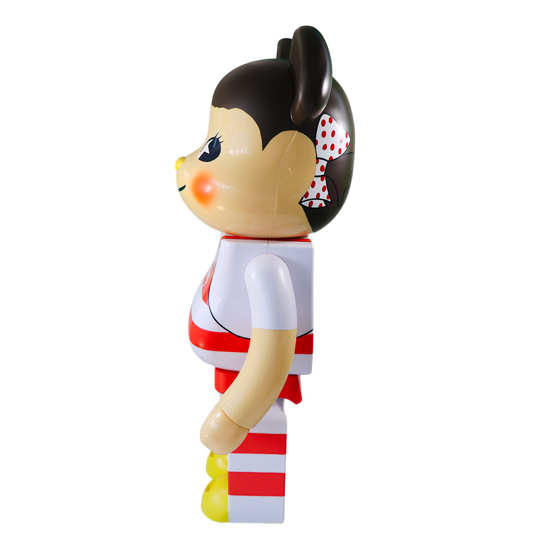 1000% Bearbrick Pekochan Milky Tricorn Hat Design - Limited Edition Collectible Vinyl Figure for Home Display & Anime Fans