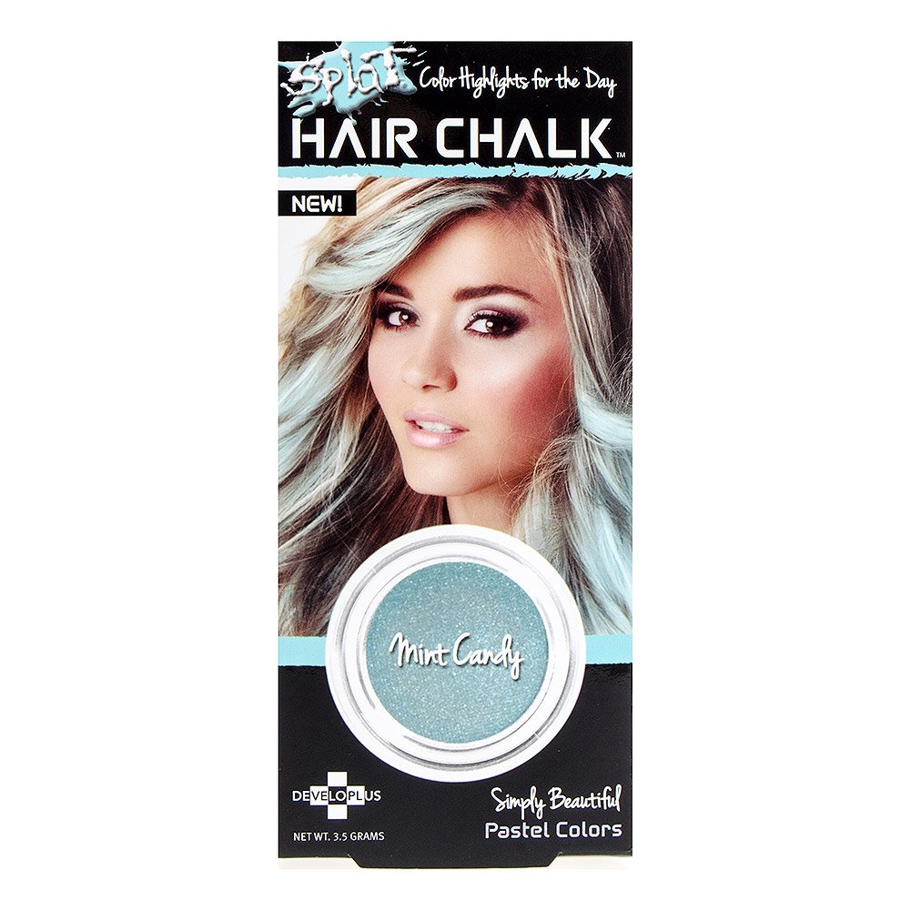 Splat Hair Chalk - Mint Green Temporary Hair Color for Kids & Adults | Washable & Non-Toxic | Perfect for Halloween, Cosplay, Parties & Festivals