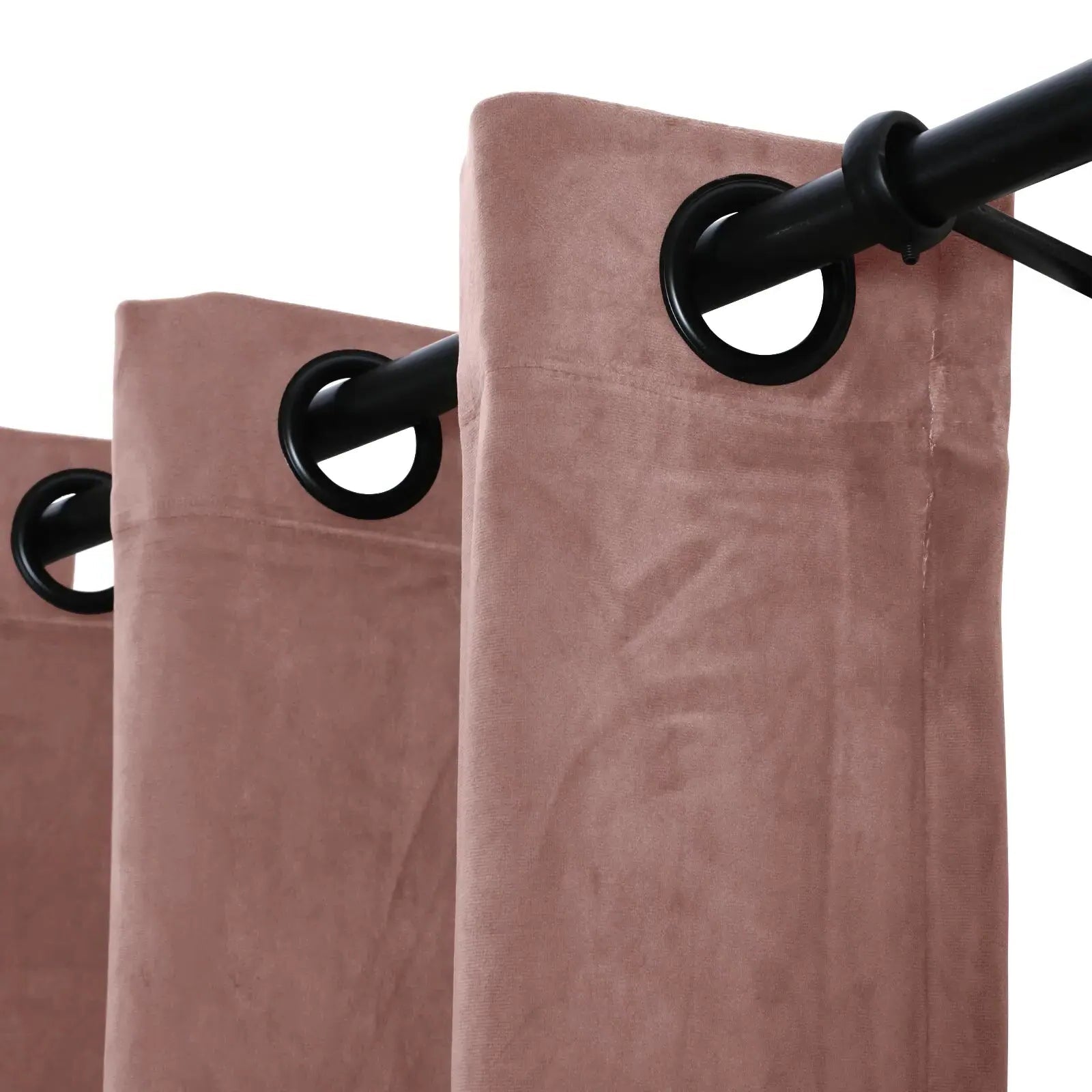 Luxury Velvet Grommet Curtains for Living Room & Bedroom - Blackout Thermal Insulated Drapes - Birkin Style Elegant Window Treatments for Home Decor
