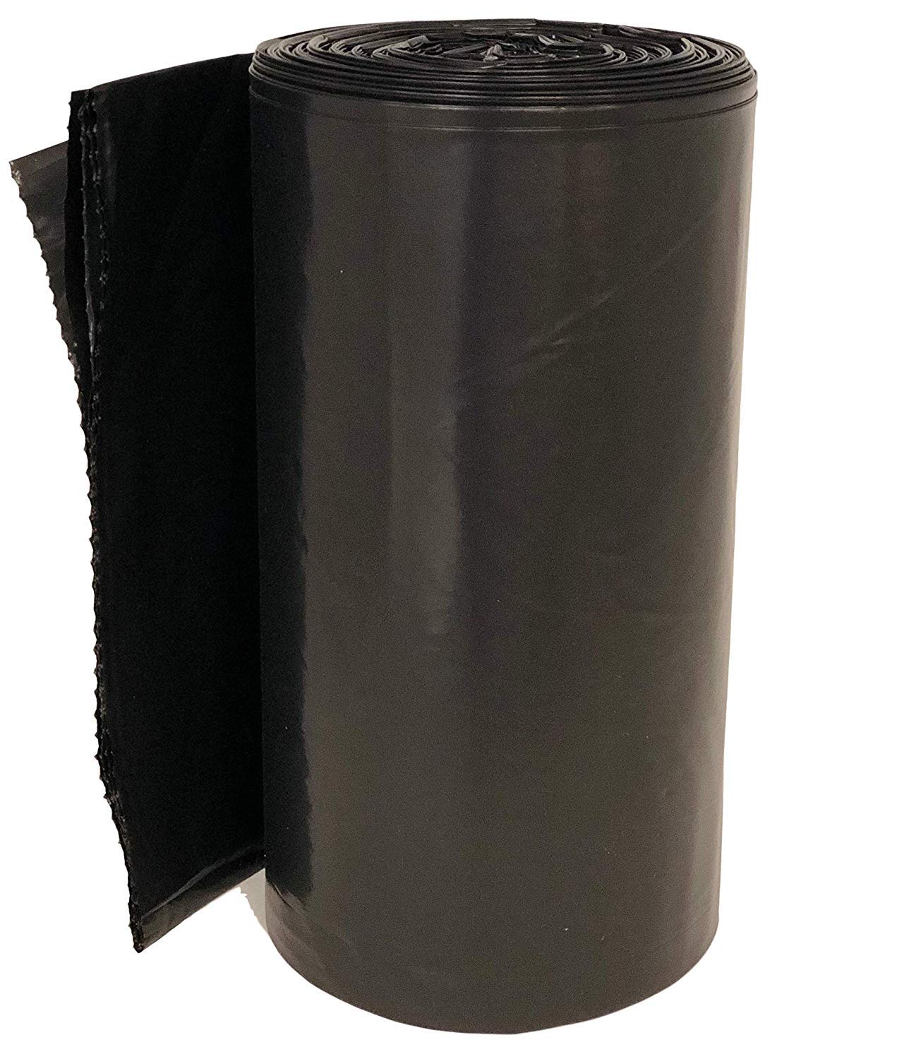 Reliable 55 Gallon Contractor Garbage Bags - Heavy Duty Black Trash Bags (20 Count) for Construction Sites, Yard Waste & Home Renovation Cleanup