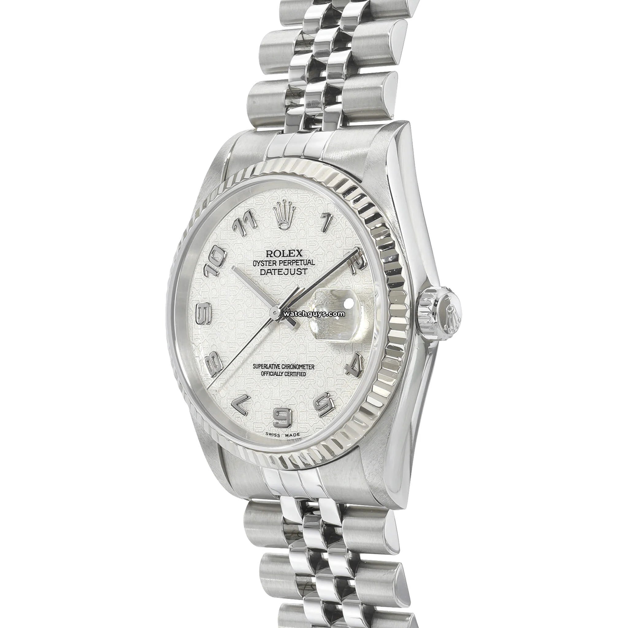 Rolex Datejust 16234 Men's Watch - Stainless Steel, Ivory Dial, Arabic Numerals, Jubilee Bracelet | Luxury Dress Watch for Business & Formal Occasions