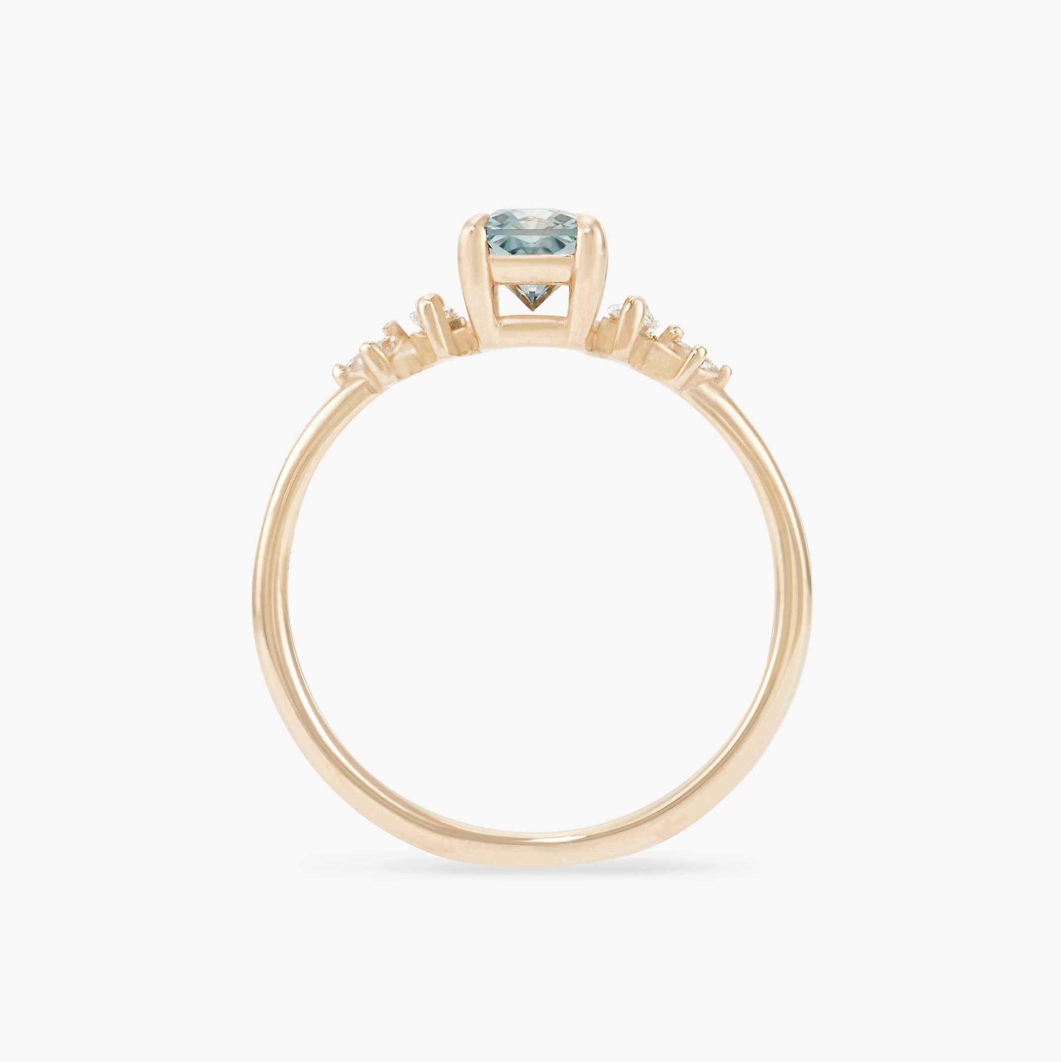 Unique Sylvan Promise 14K Yellow Gold Ring with Radiant Cut Sapphire – Perfect for Engagement, Anniversary & Special Occasions