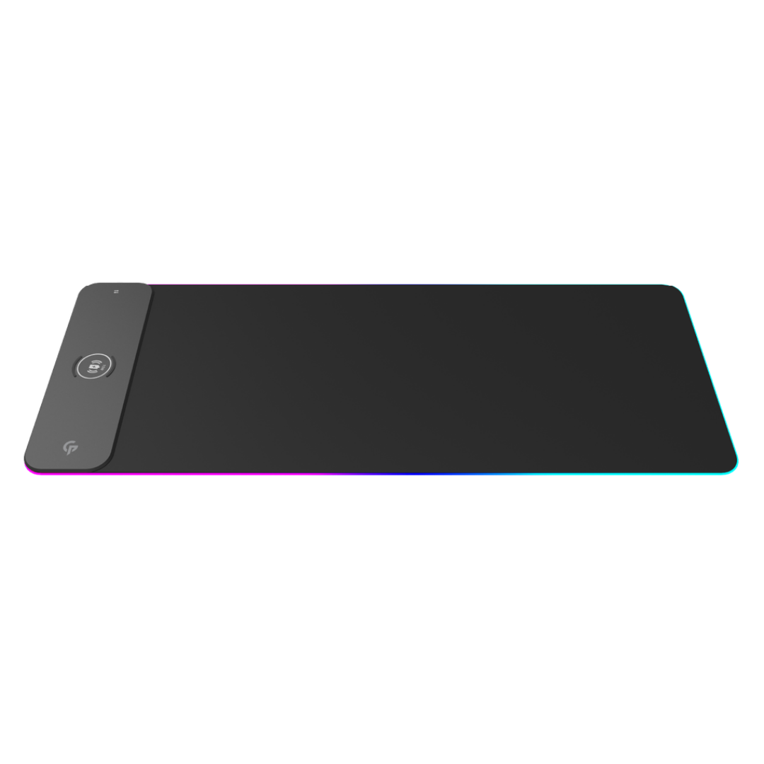 Porodo Gaming Mouse Pad with 15W Fast Wireless Charger - Large Non-Slip RGB Mouse Mat for PC, Mac, Laptop - Perfect for Gaming, Office Work & Home Use