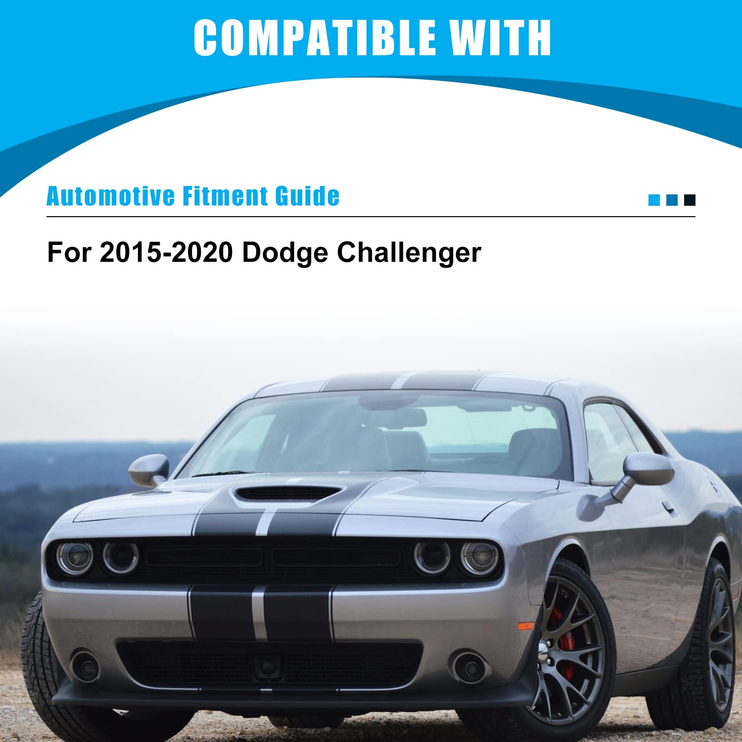 CPW Fog Lights Assembly Replacement Kit for Dodge Challenger 2015-2020 - Includes Lamps, Switch & Wiring Harness | Perfect for Night Driving & Off-Road Adventures