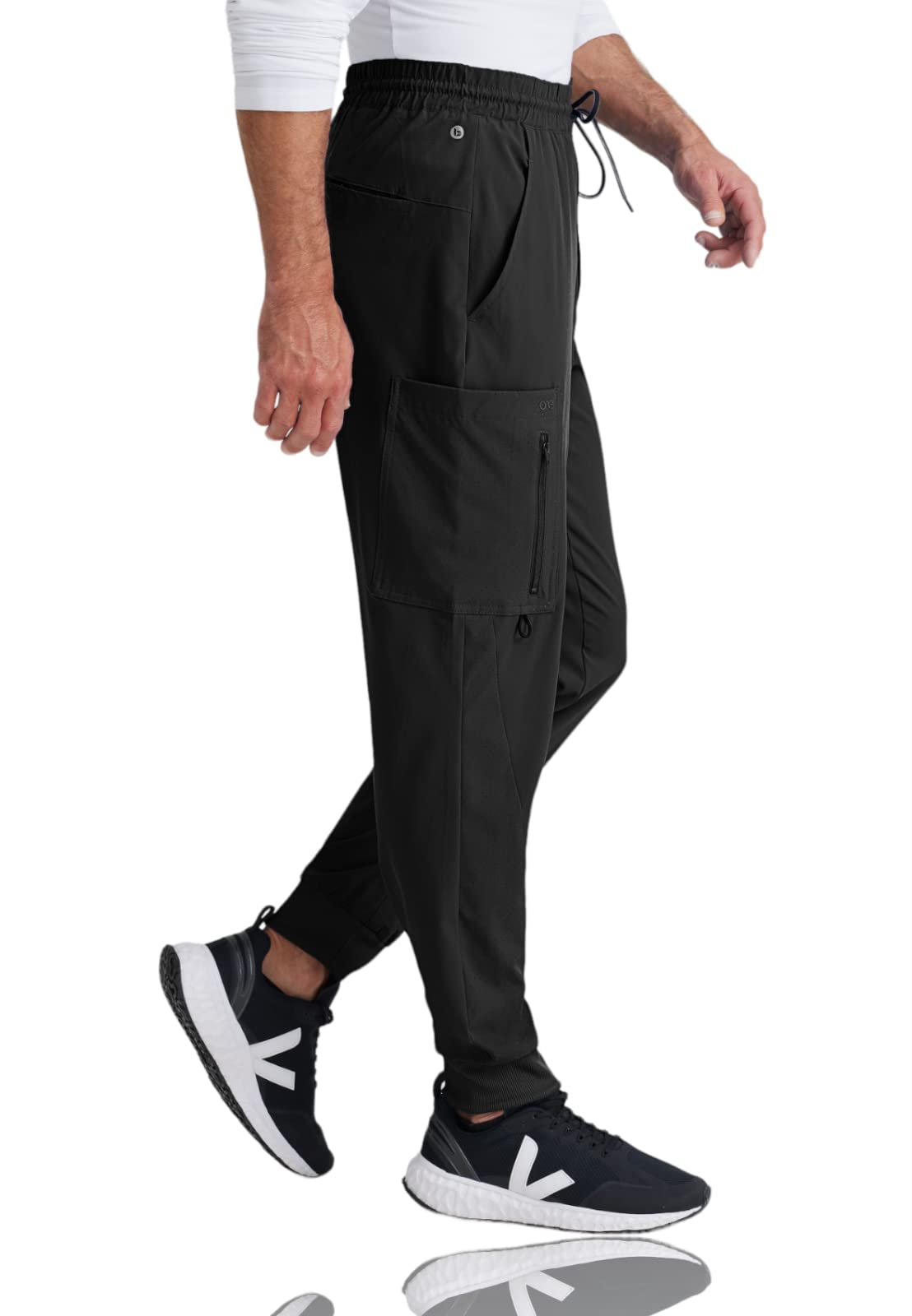 BARCO One Vortex Scrub Joggers for Men - Eco-Friendly Stretch Fabric, Wrinkle-Resistant, Comfort Fit Elastic Waist Pants - Perfect for Medical Professionals, Nurses & Healthcare Workers