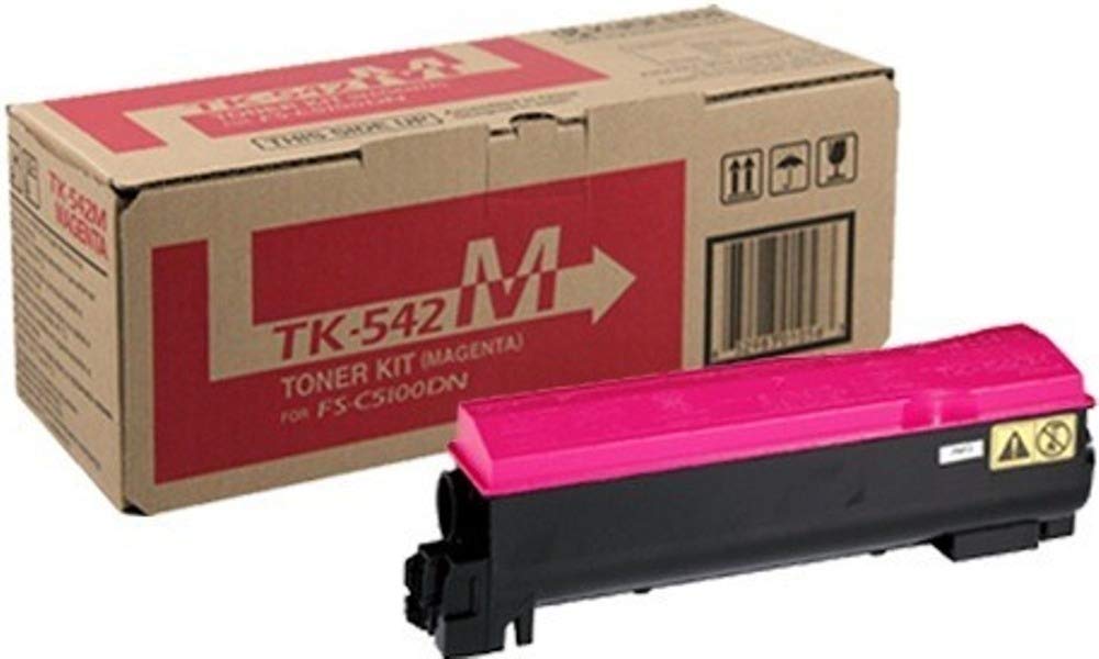 Kyocera TK-542M Magenta Toner Cartridge (1T02HLBUS0) - Compatible with FS-C5100DN Color Laser Printer | High Yield 4000 Pages | Perfect for Office Printing, Business Documents & Color Reports