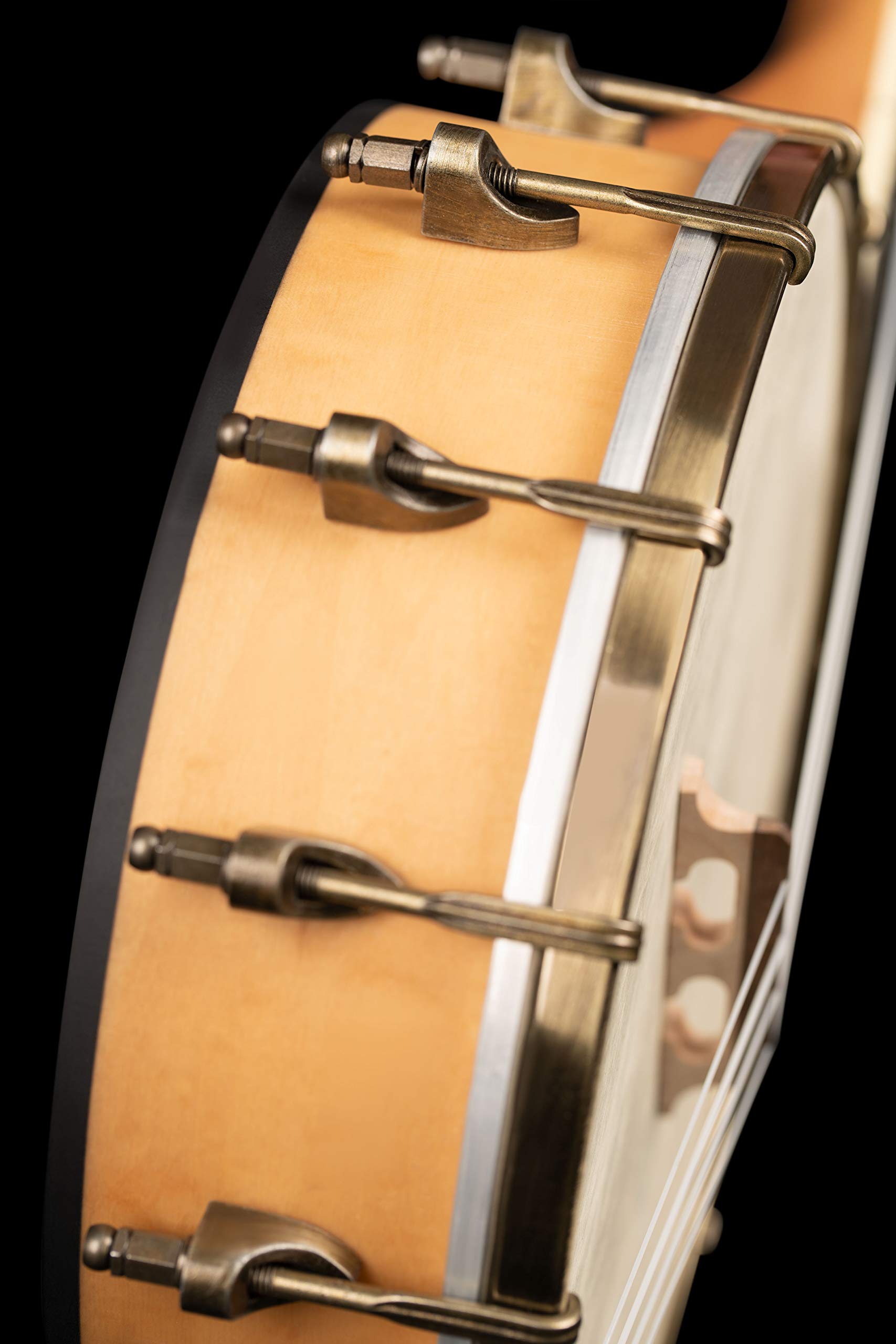 Ortega OUBJE90-MA 4-String Banjolele Acoustic-Electric Banjo Ukulele with Gig Bag - Right Handed | Perfect for Beginners, Travel & Live Performances