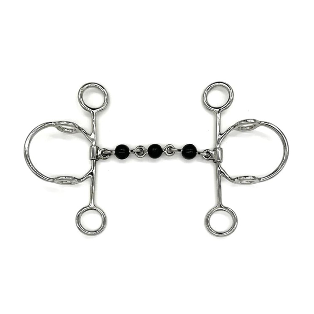 AJR Rubber Waterford Elevator Gag Bit - Comfortable Horse Training Bit for Dressage & Jumping - Perfect for Equestrian Riding & Show Competitions