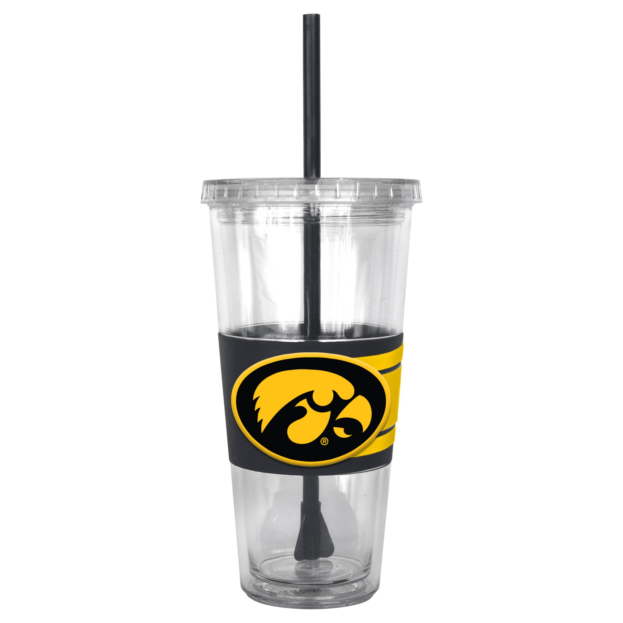 NCAA Insulated Stainless Steel Straw Tumbler - 22oz BPA-Free Water Bottle for College Sports Fans - Perfect for Game Day, Gym & Outdoor Activities