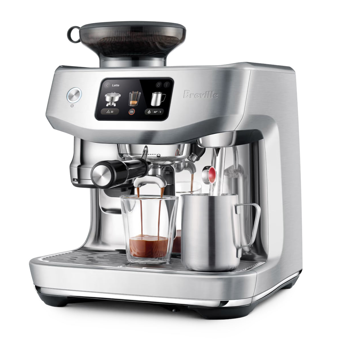 Breville Oracle Jet Espresso Machine with Automatic Milk Frother - Stainless Steel (BES985BSS) | Professional Coffee Maker for Home Baristas & Coffee Lovers | Perfect for Kitchens, Offices & Cafés