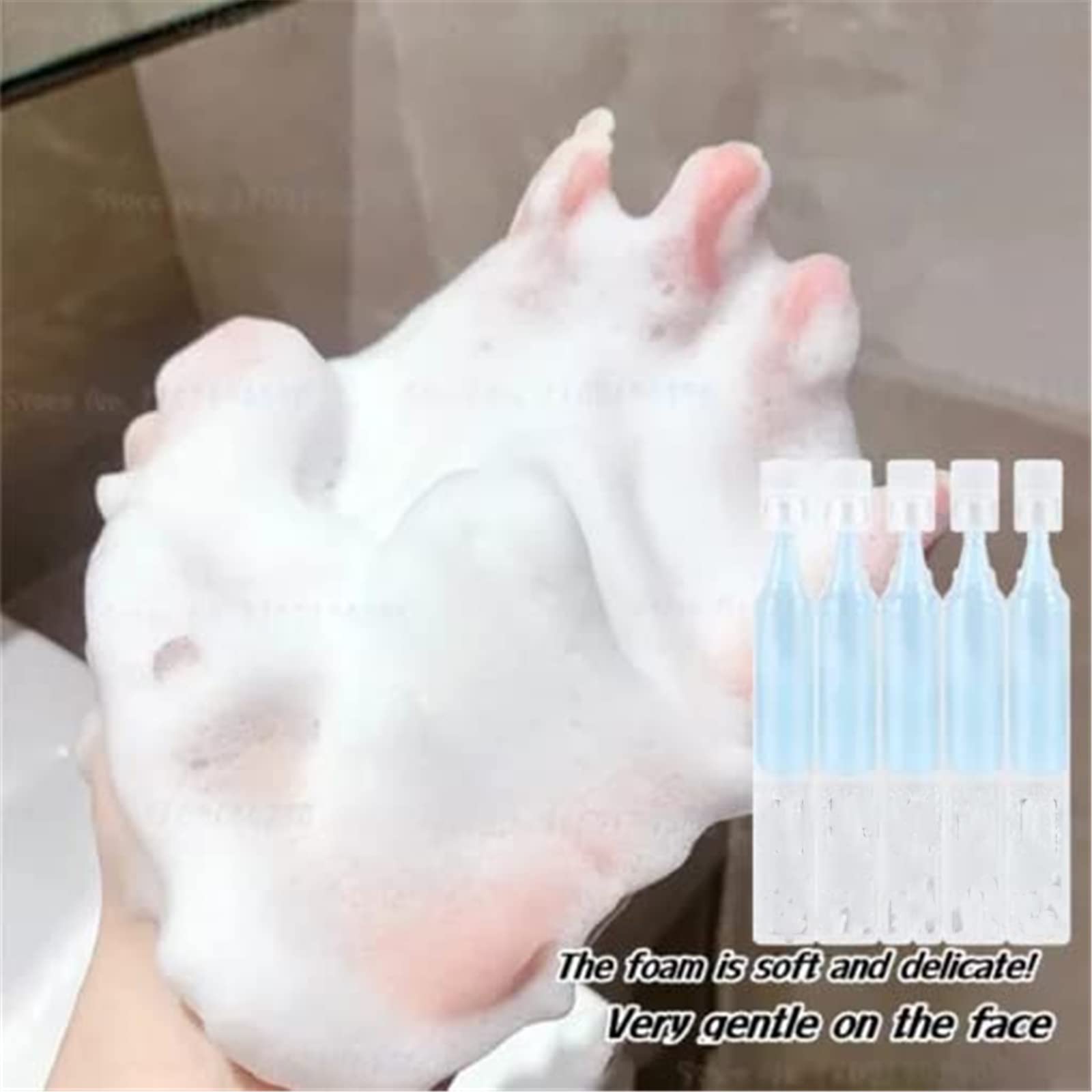 Oligopeptide Bubble Cleansing Essence - Deep Pore Cleanse, Blackhead Removal & Pore Minimizing Gel (3 Pack) | Gentle Face Wash for Acne-Prone & Sensitive Skin, Daily Skincare Routine