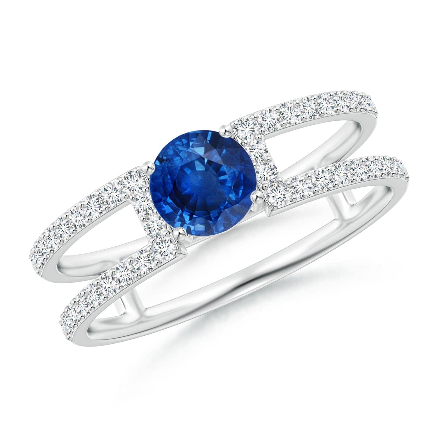 Natural Blue Sapphire Solitaire Ring for Women - 14K Solid Gold/Platinum September Birthstone Jewelry | Elegant Gift for Her, Wedding, Engagement & Anniversary | Perfect for Romantic Occasions & Special Celebrations