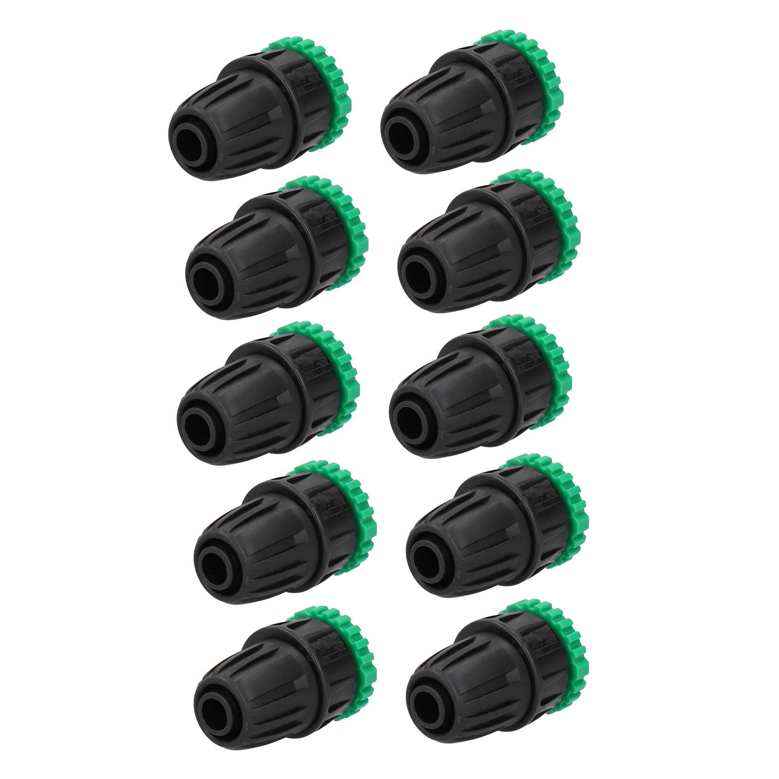 Shanrya 10PCS Heavy Duty Garden Hose Fittings Connectors - Durable Brass & Stainless Steel Quick Connect for Home, Garden, Greenhouse & Agricultural Irrigation - Perfect for Watering, Sprinklers & Drip Systems