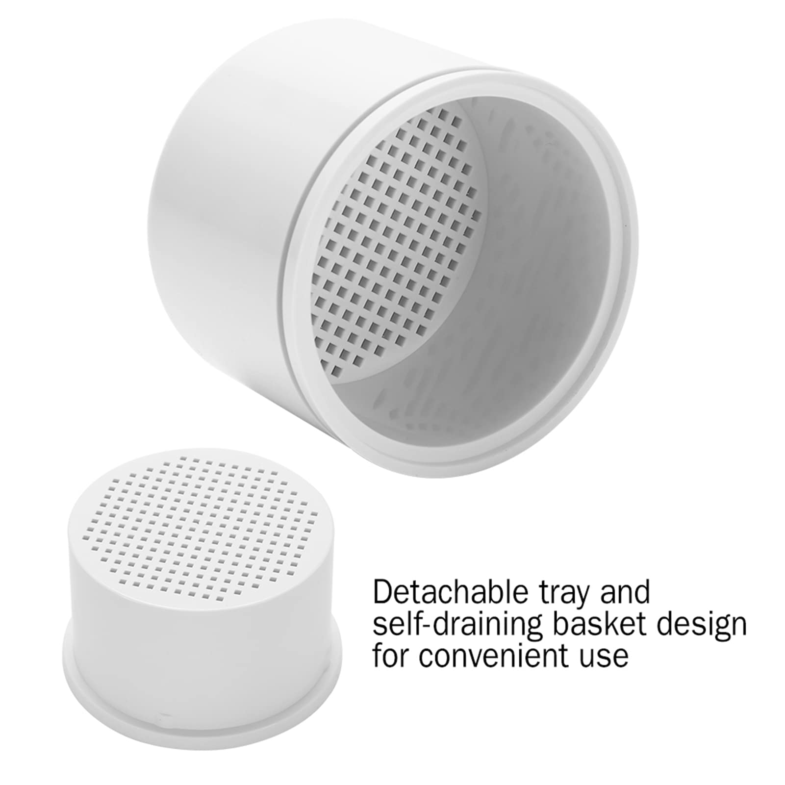 Saluaqui Nail Tool Sterilizer - Small Disinfection Round Box with Net Basket for Manicure Tools, Nail Art Accessories & Metal Equipment | Perfect for Nail Salons, Home Use & Professional Manicurists