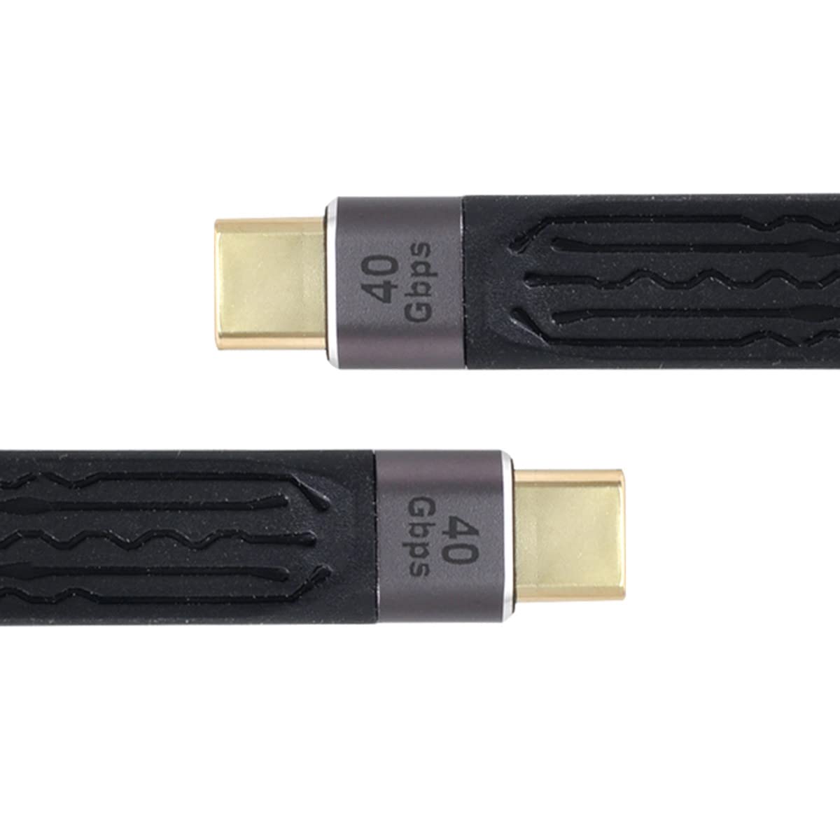 USB4 40Gbps Type-C to Type-C Cable, 100W Fast Charging & 8K Video, 13cm Flat FPC Design for Laptop, Phone, Tablet - Perfect for Home, Office, and Travel Use