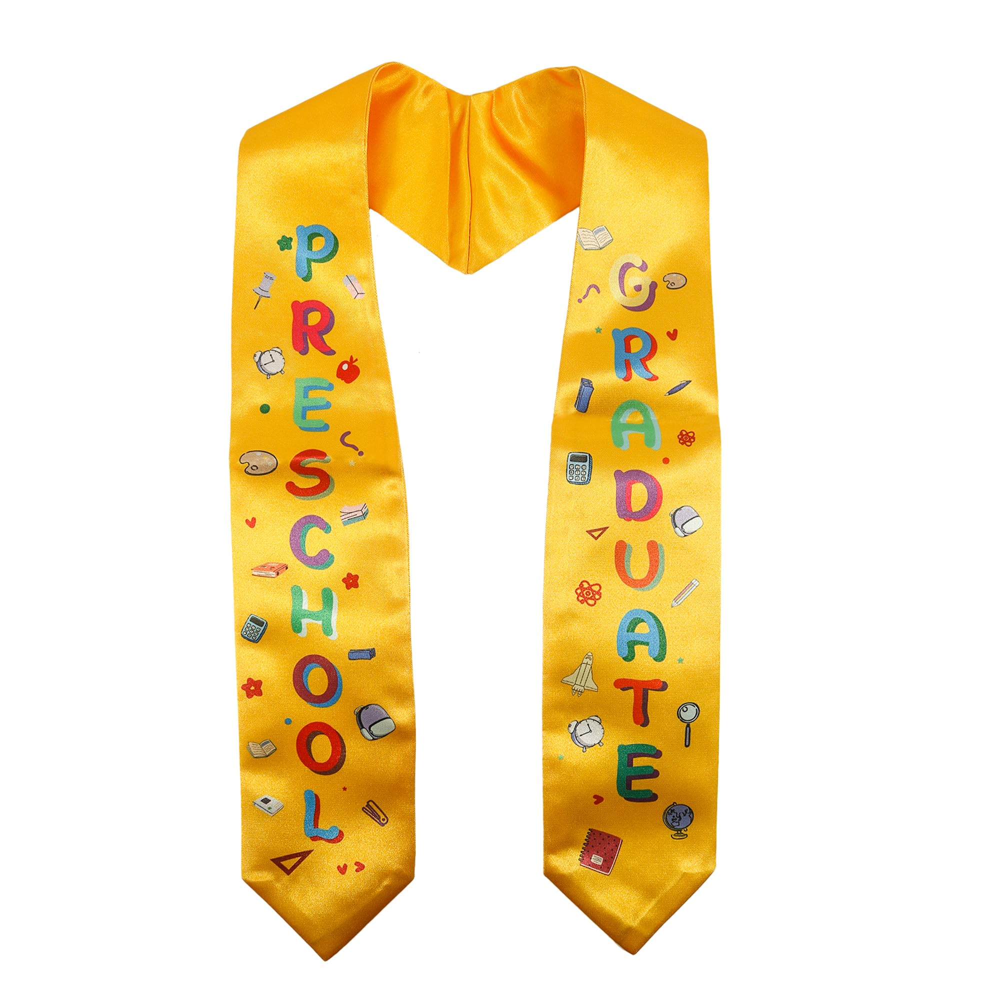GraduatePro Preschool Graduation Stoles Bulk - Personalized Kids Graduation Sashes for Pre-K & Kindergarten - Perfect Graduation Gifts for Preschoolers (Class of 2024, School Ceremony, Photo Props)