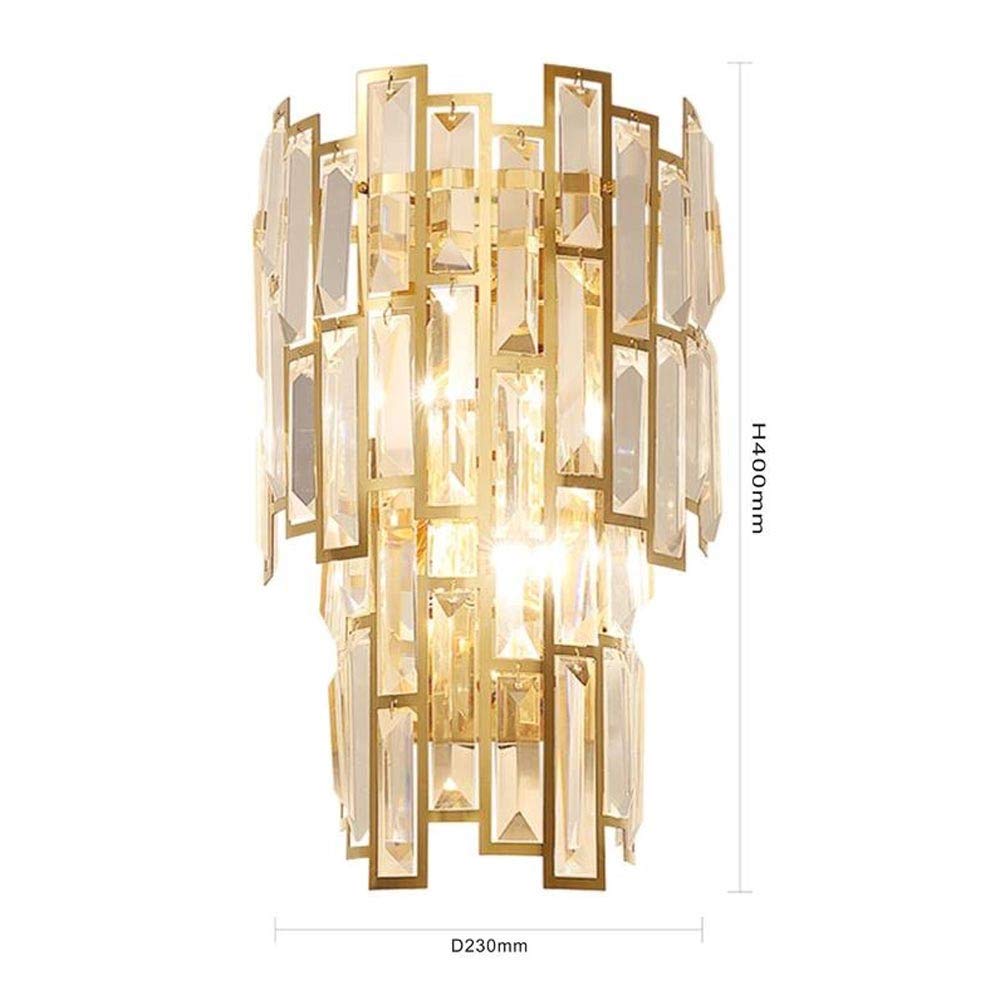 Luxury Tiered Crystal Bathroom Vanity Lights - Gold 9