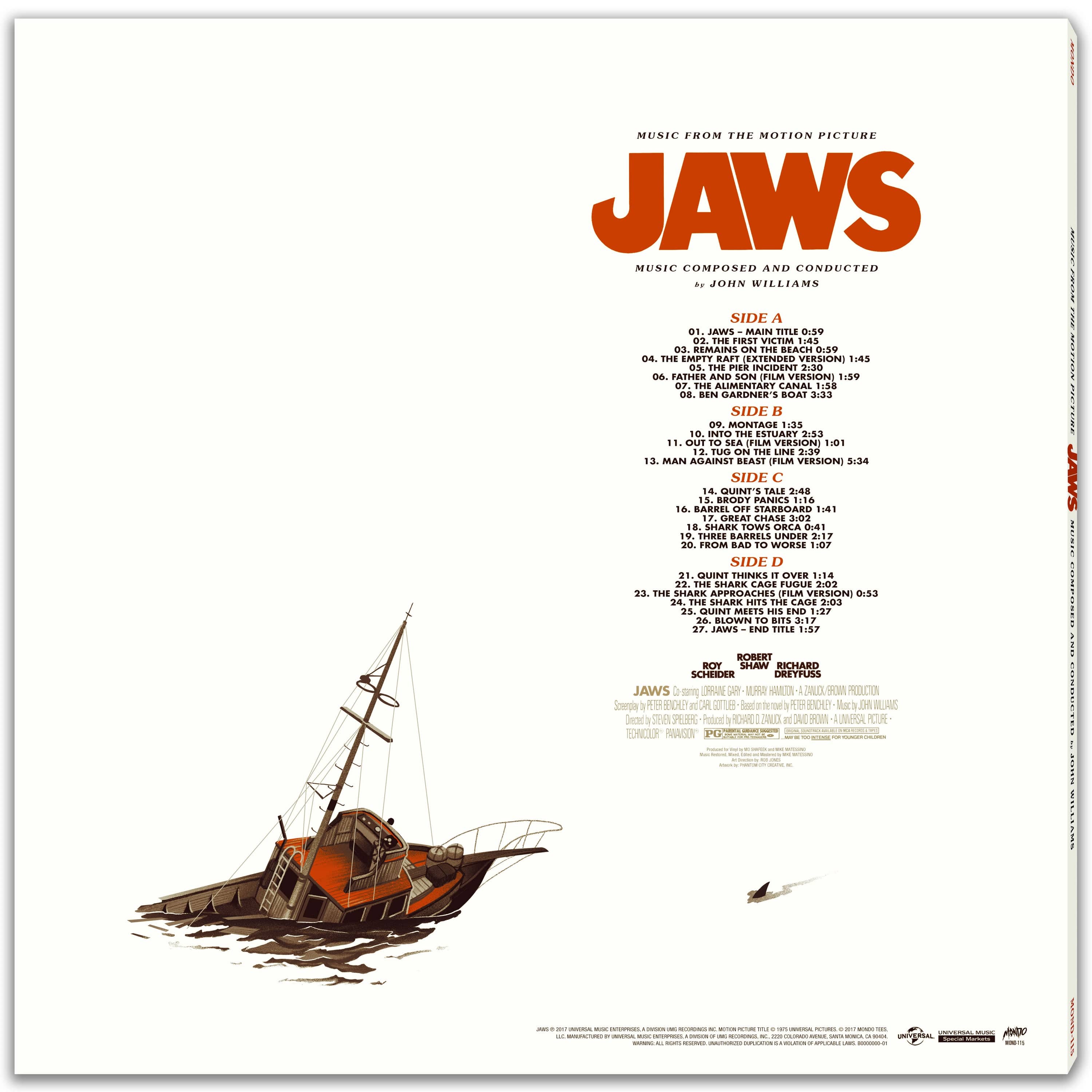 Jaws Original Motion Picture Soundtrack – Iconic Movie Score by John Williams for Thriller Films & Suspense Scenes