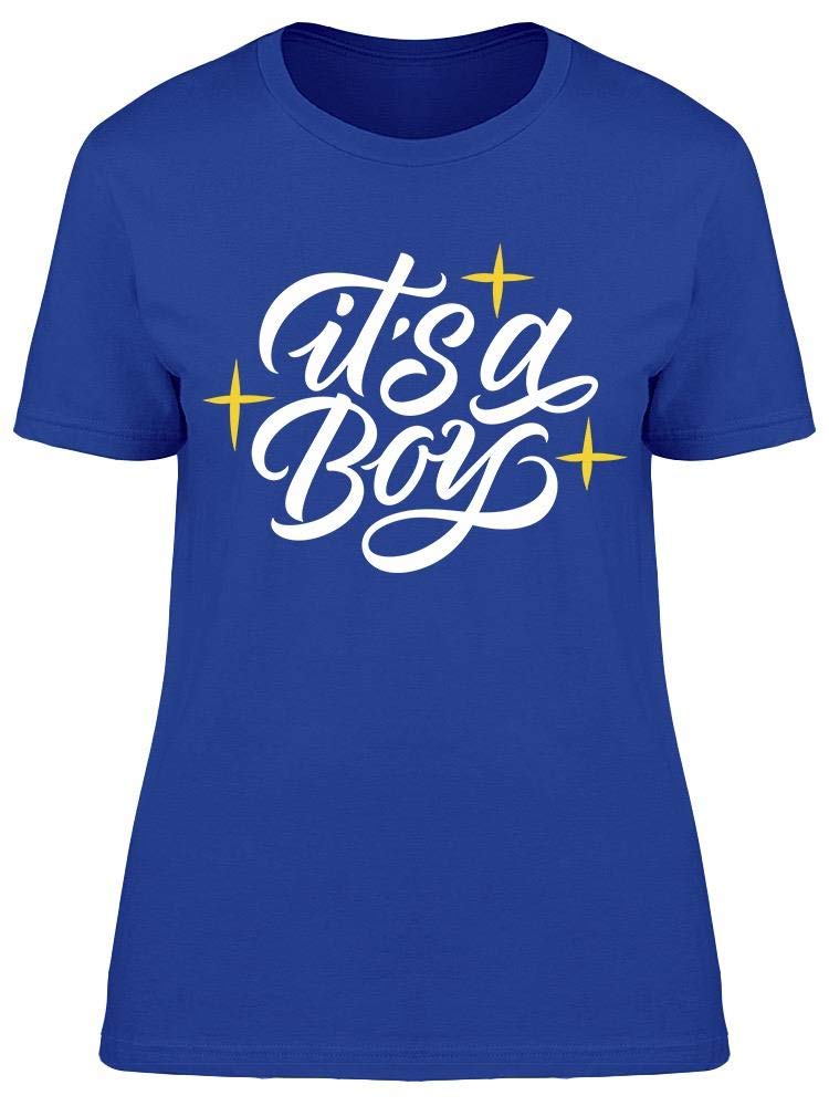 Sparkles It's A Boy T-Shirt for Women - Comfortable & Stylish Maternity Tee for Baby Showers, Gender Reveals & Pregnancy Announcements