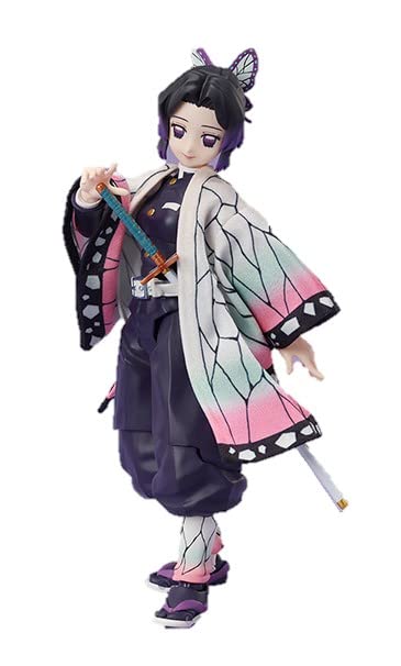 Aniplex BUZZmod Demon Slayer Kimetsu no Yaiba Shinobu Kocho 1/12 Scale Action Figure - Anime Collectible for Display & Cosplay Enthusiasts