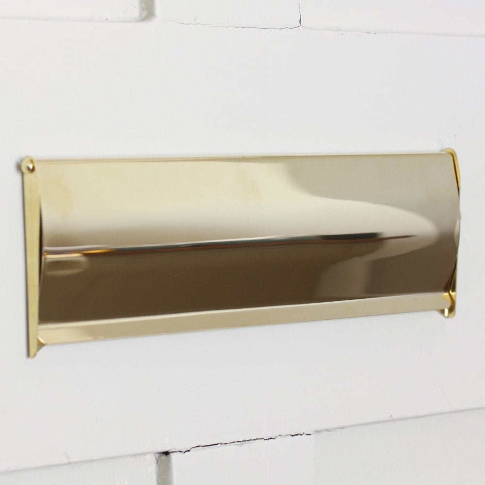 Polished Brass Internal Letter Tidy - Elegant Mail Organizer for Home & Office Desk - Perfect for Letters, Bills, and Documents Organization