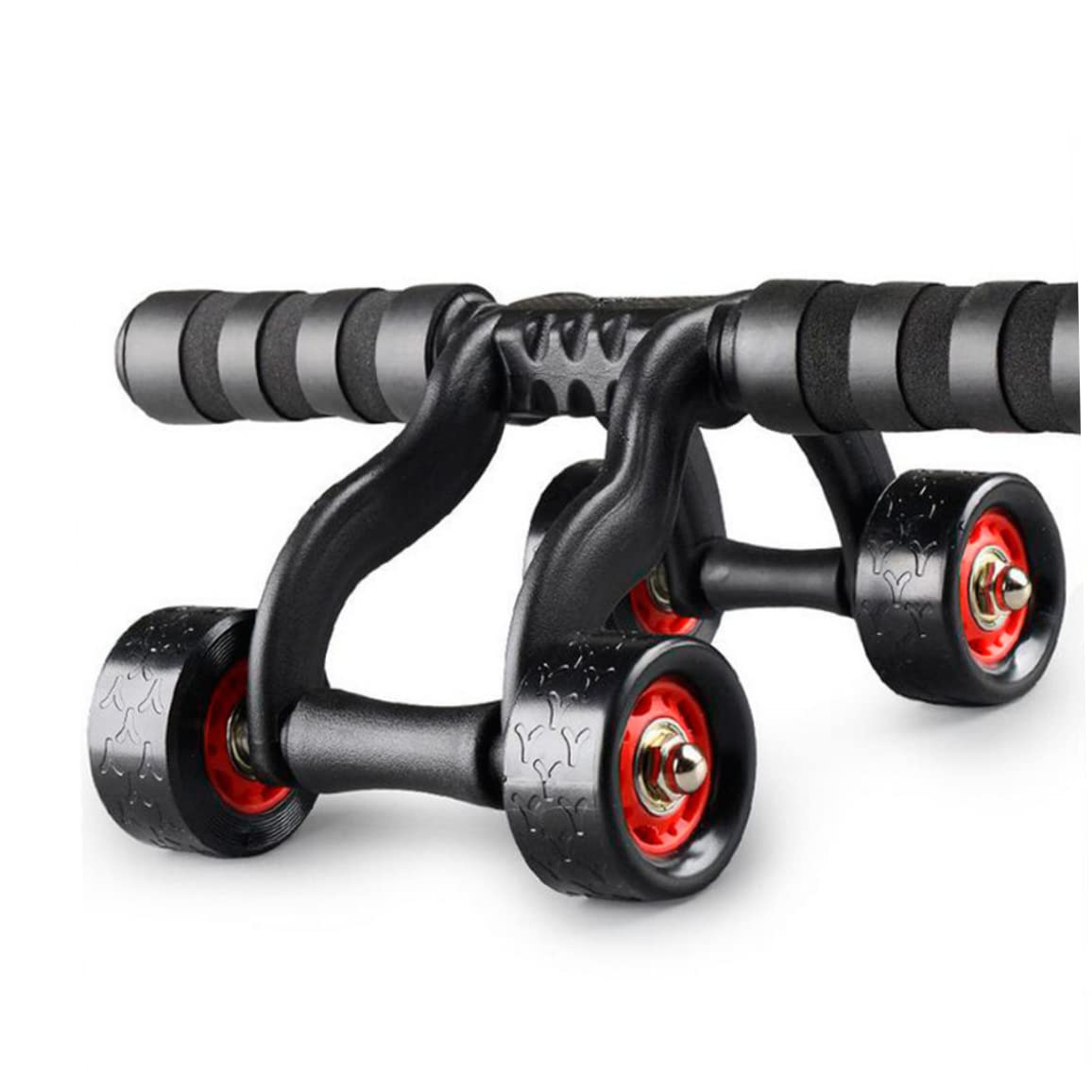 Obelunrp 4-Wheel Ab Roller for Core Workouts - Abdominal Exercise Wheel for Men & Women - Home Gym Equipment for Abs Training - Perfect for Home, Office & Fitness Enthusiasts