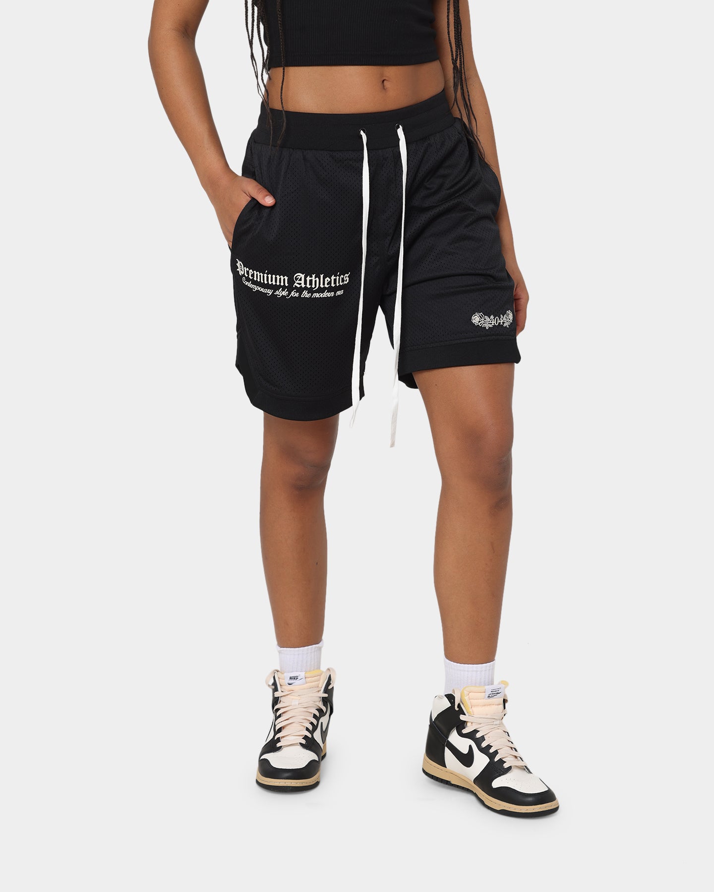 Premium Basketball Shorts for Men - 404 Athletics Black - Comfortable & Breathable for Sports, Workouts, and Casual Wear