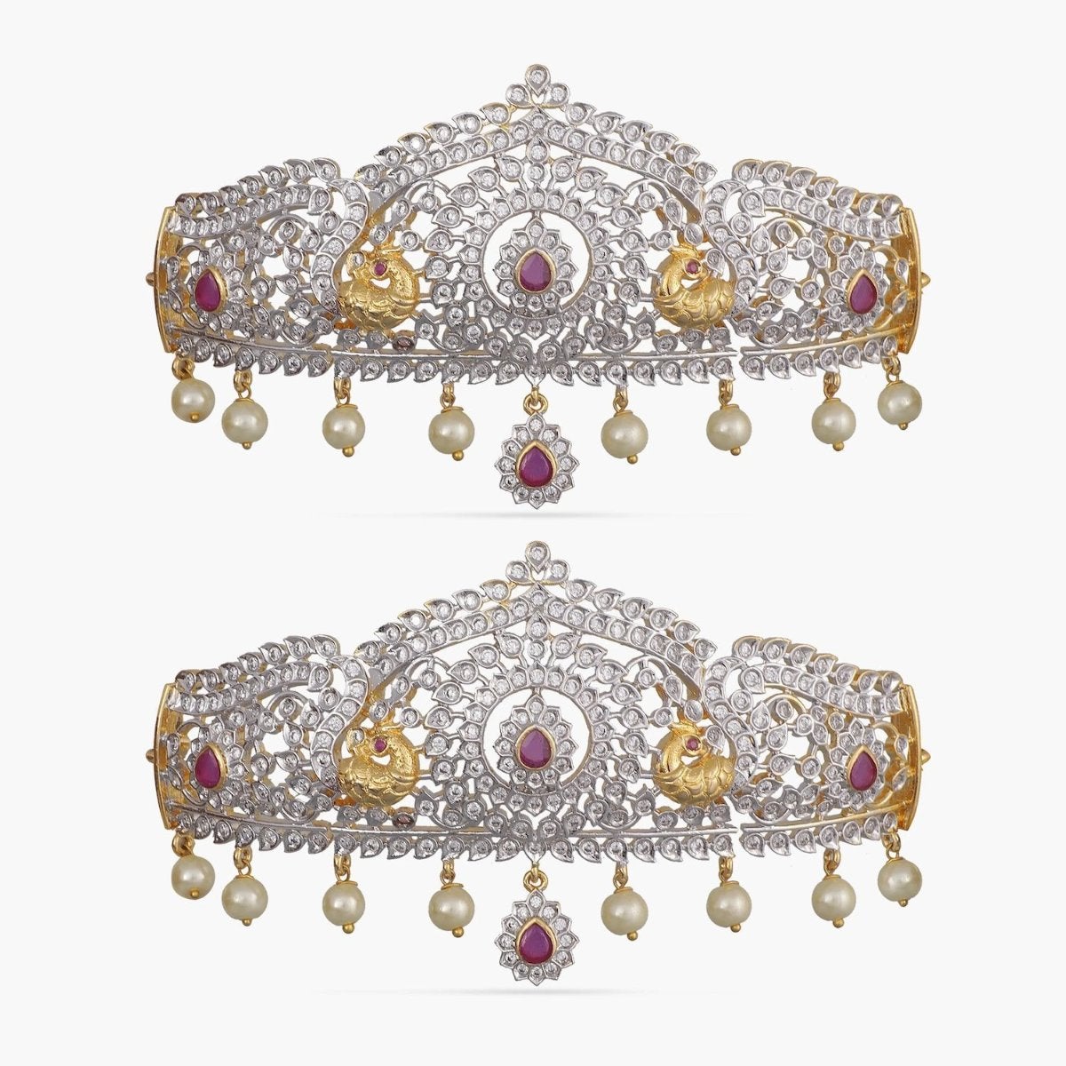 Vibha Nakshatra CZ Bridal Jewelry Set - Elegant Cubic Zirconia Necklace & Earrings for Weddings, Anniversaries & Special Occasions